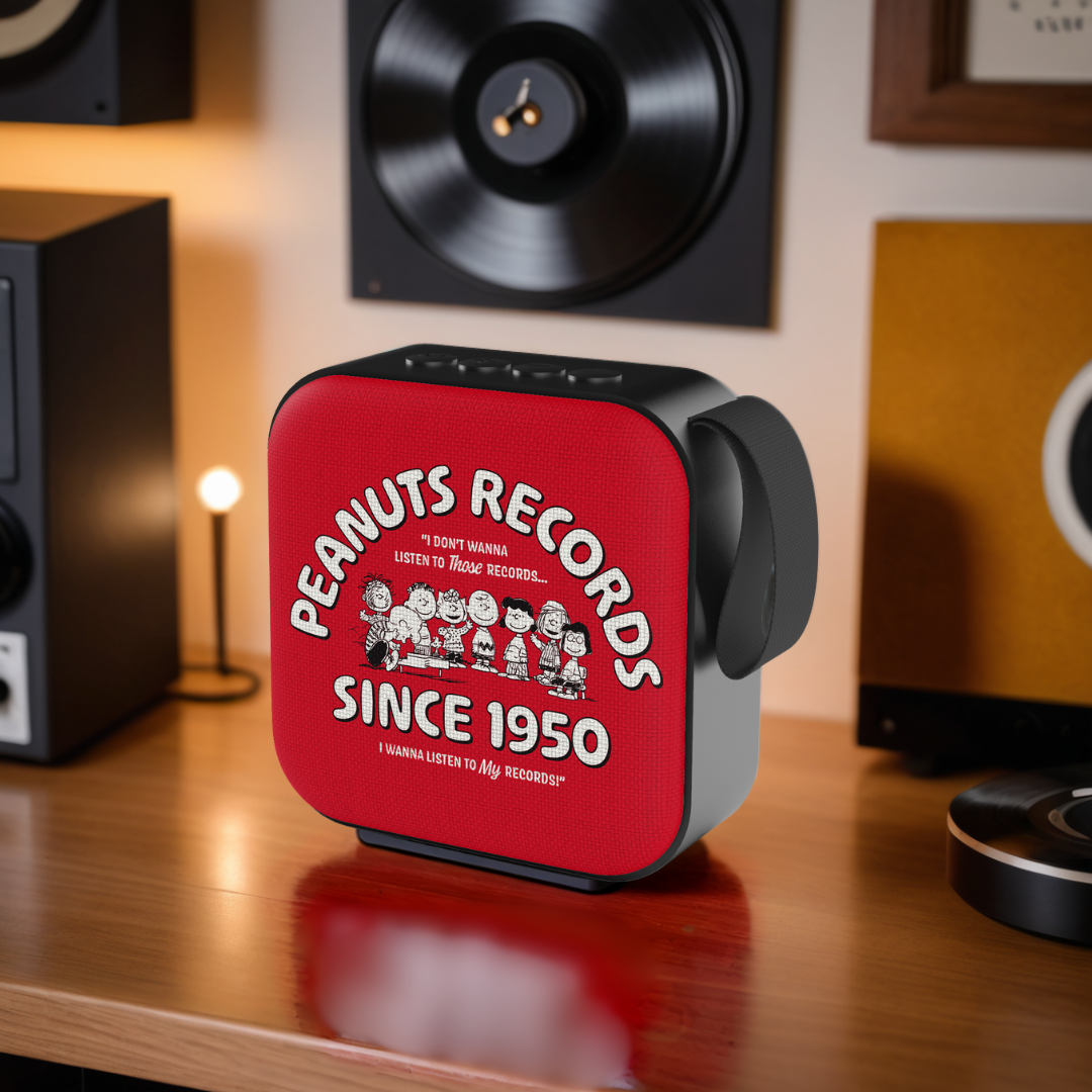 Peanuts Red Records Mini Bluetooth Speaker