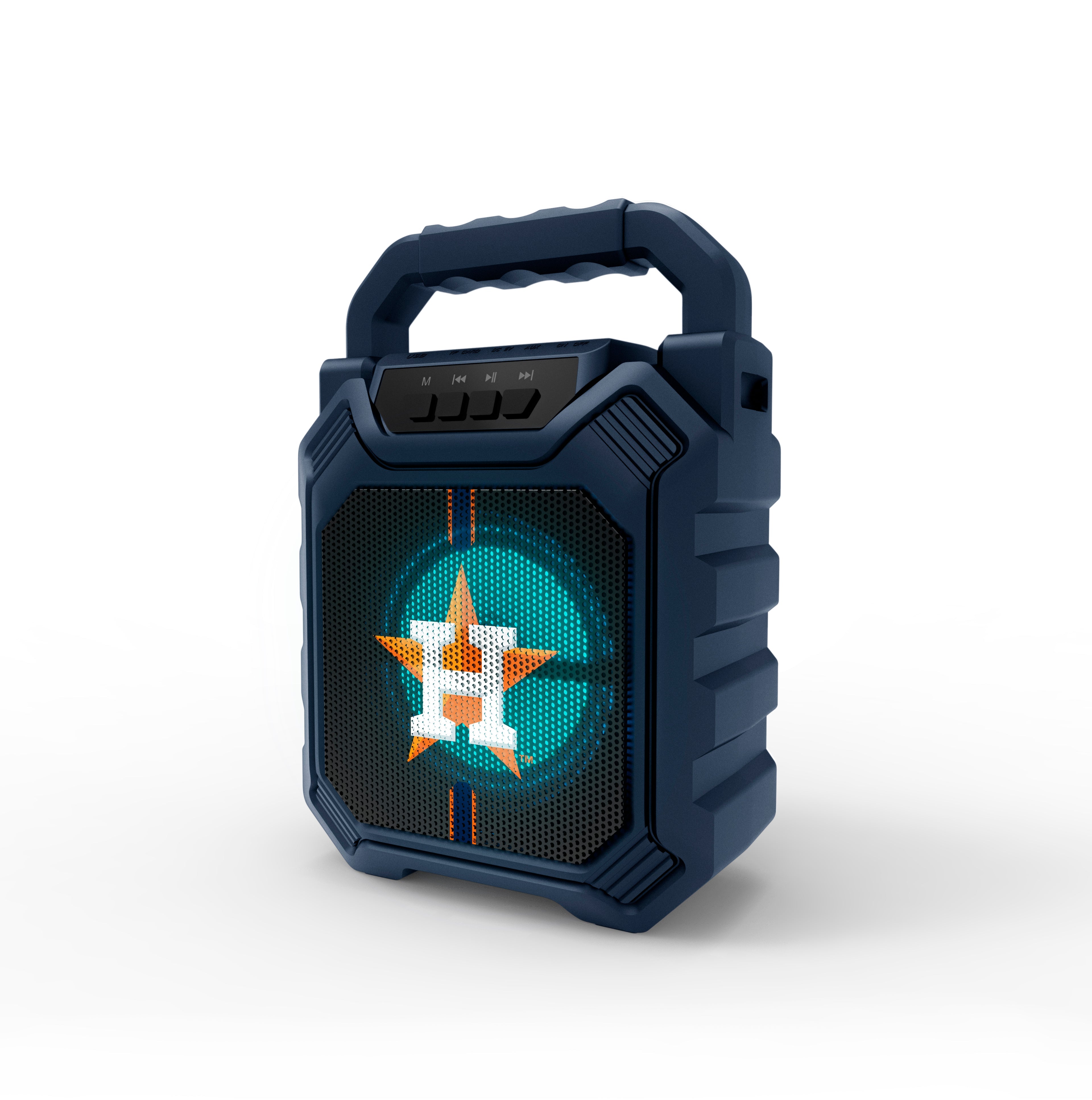 Houston Astros MLB Syncable Bluetooth Wireless Speaker with LED Lights & FM Radio
