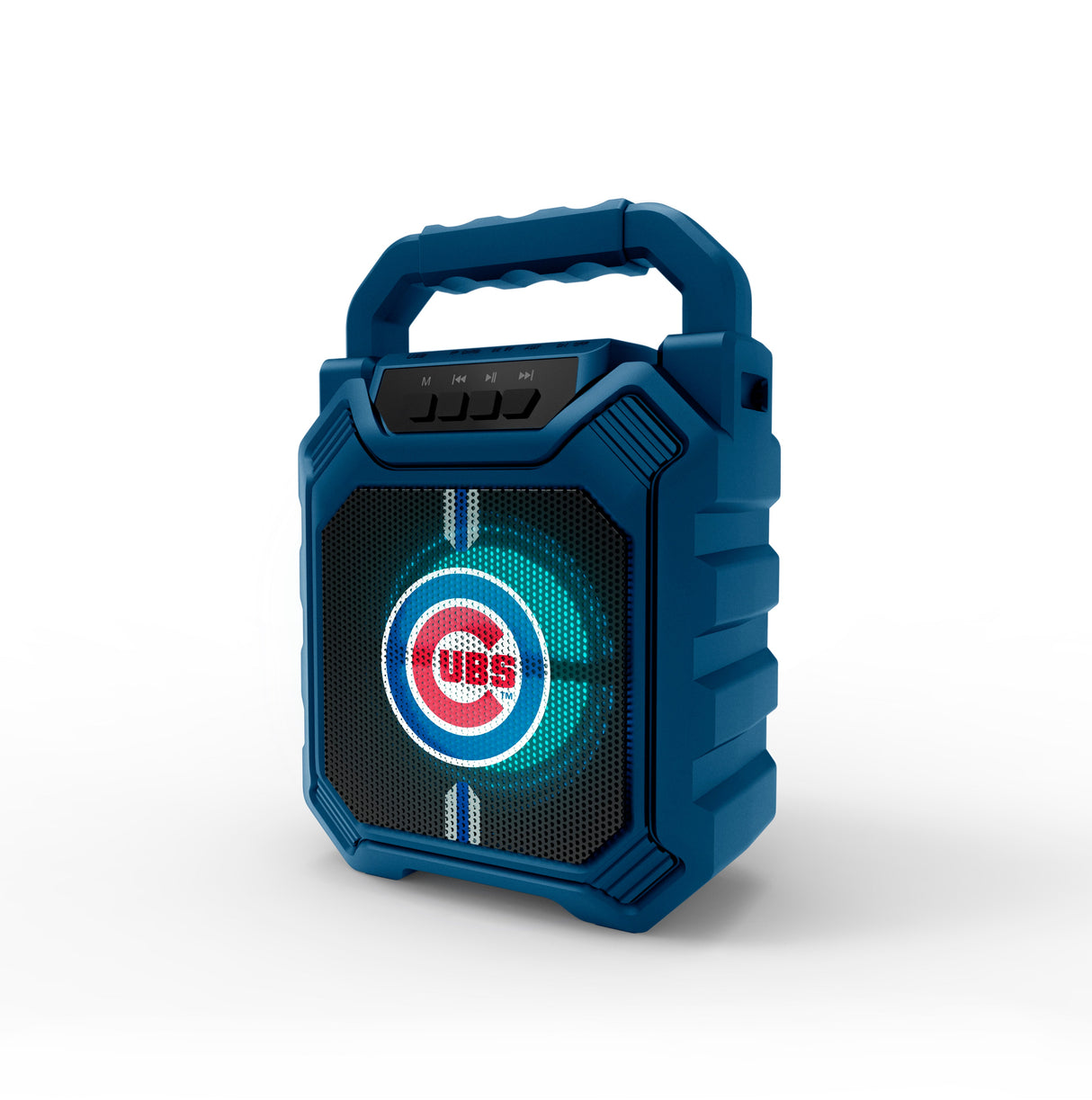 Chicago Cubs MLB Syncable Bluetooth Wireless Speaker with LED Lights & FM Radio