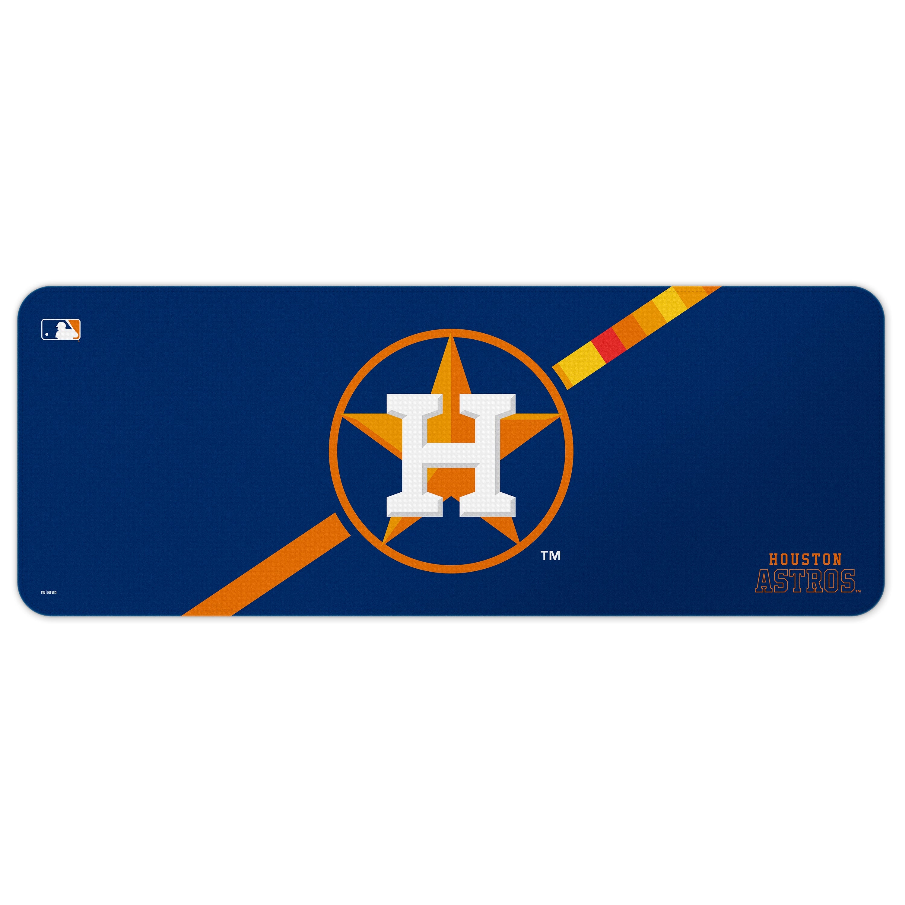 Houston Astros MLB Team Stripe Desk Mat
