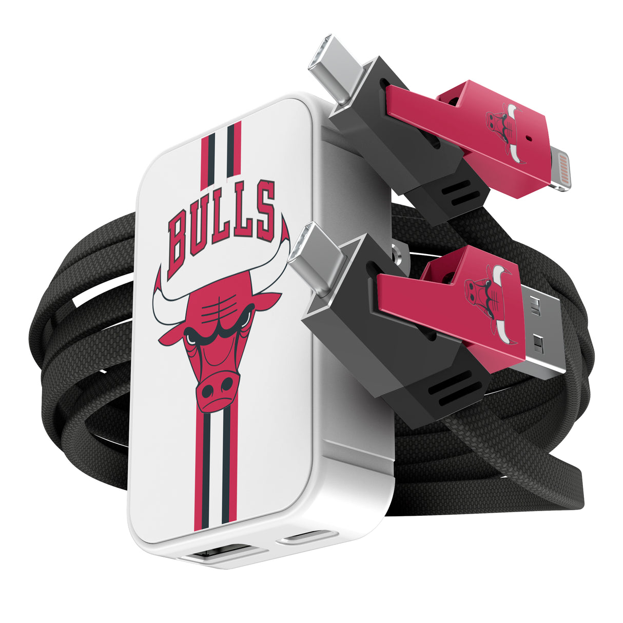 SOAR NBA Slim Wall Charger and 4 in 1 Multi Charging Cable