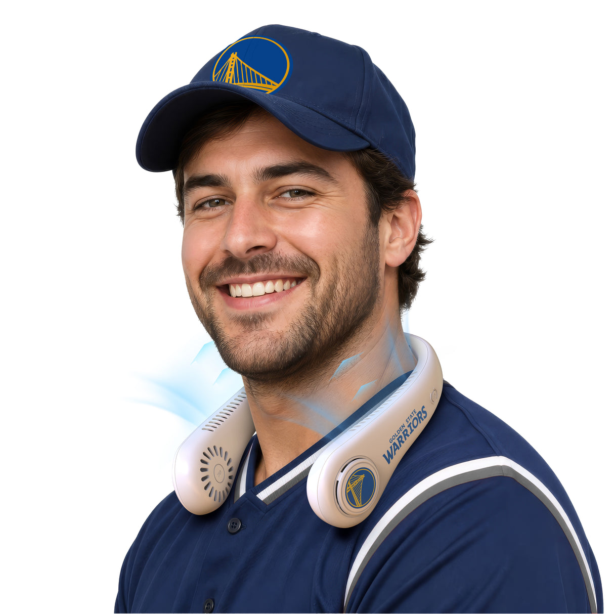 SOAR NBA Portable Bladeless Neck Fan- Golden State Warriors