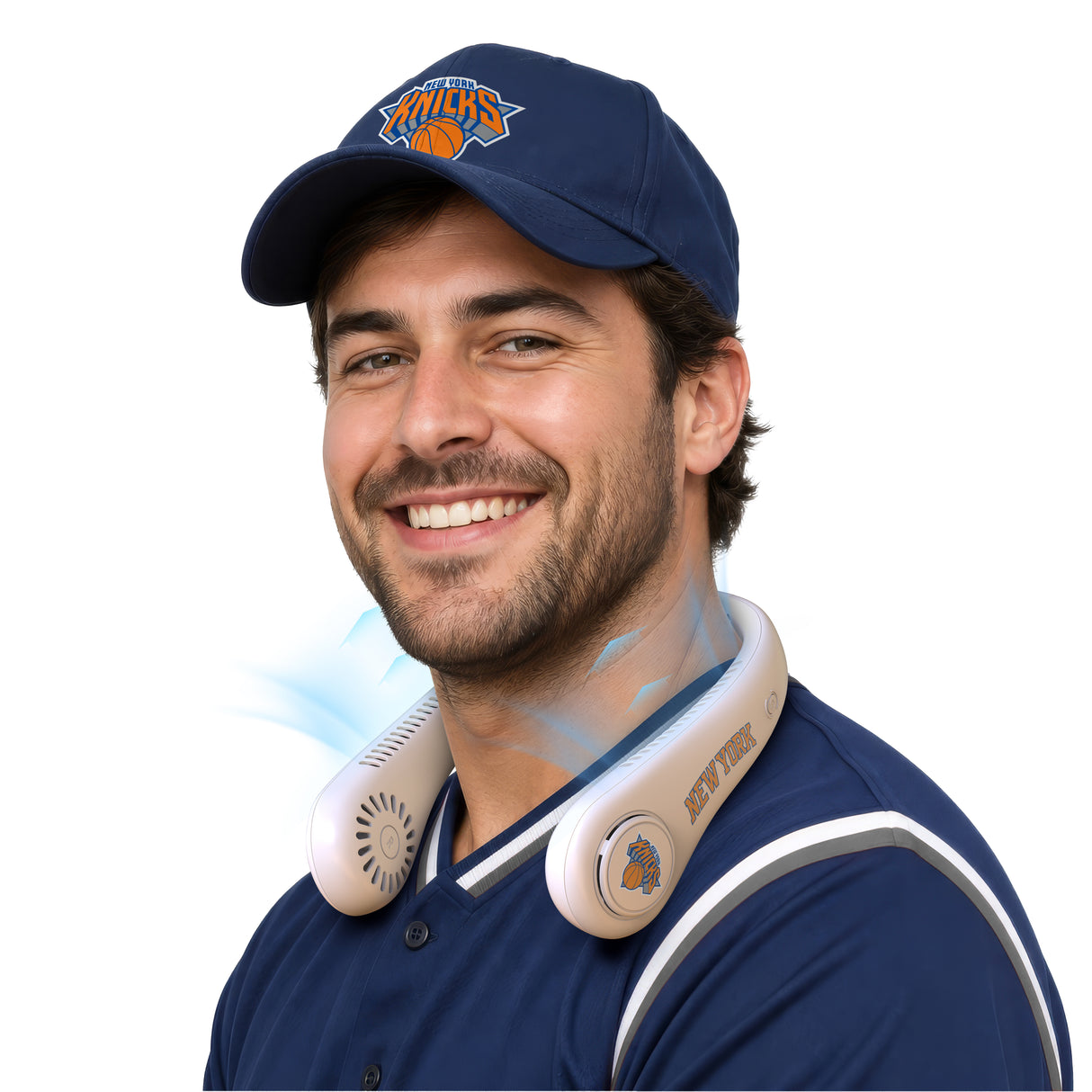 SOAR NBA Portable Bladeless Neck Fan- New York Knicks