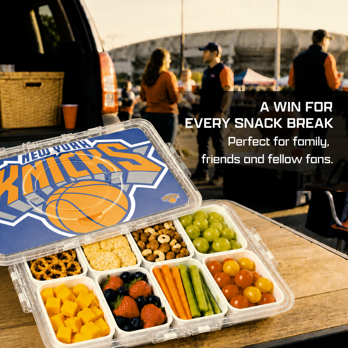 SOAR NBA Snackle Box- 8 Compartments- Cleveland Cavaliers