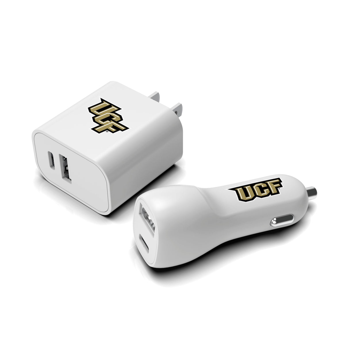 UCF Knights NCAA Two-Port Car and Wall Charger