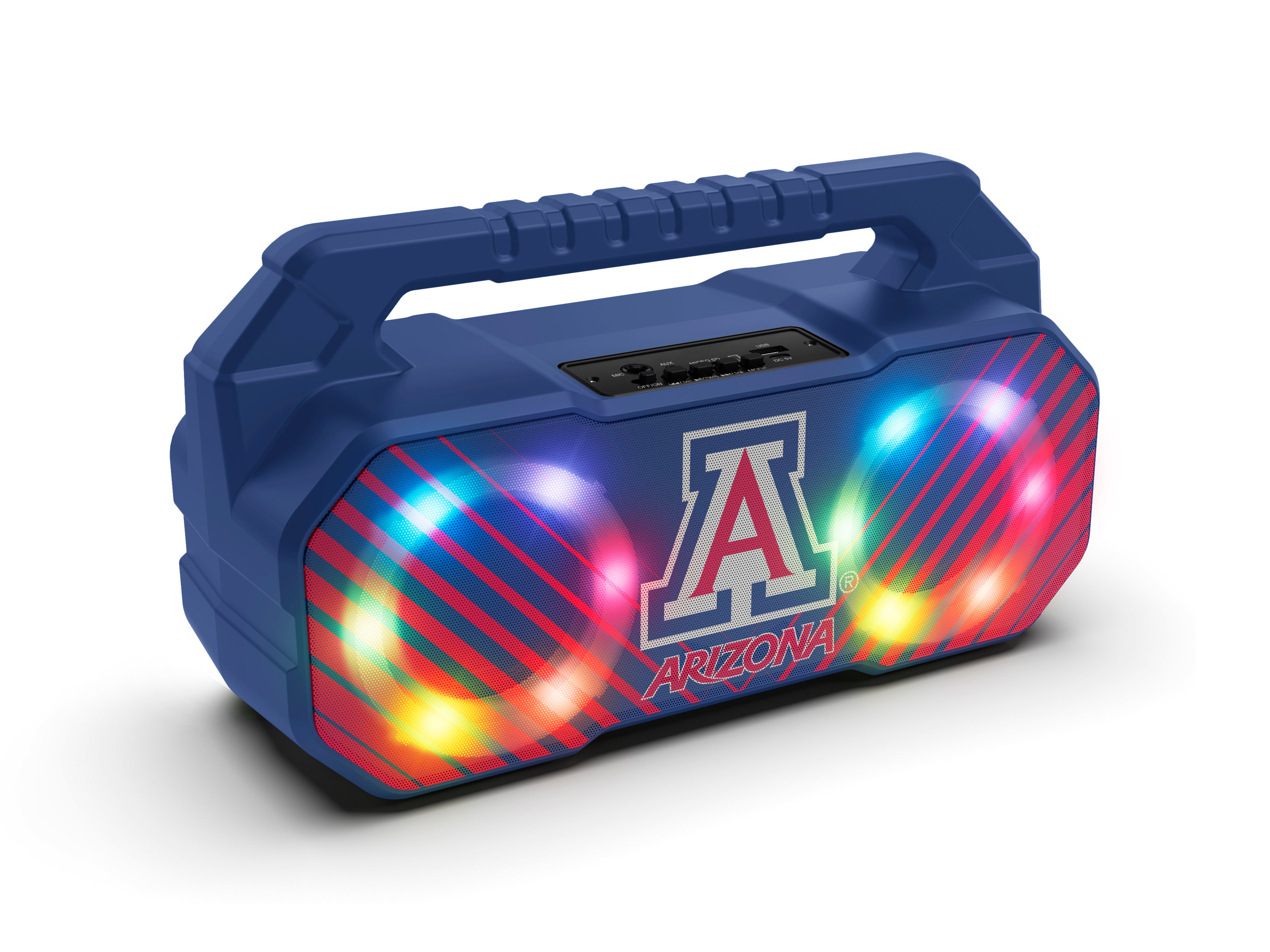 Arizona Wildcats NCAA Shockbox Bluetooth BOOMBOX Speaker with FM Radio