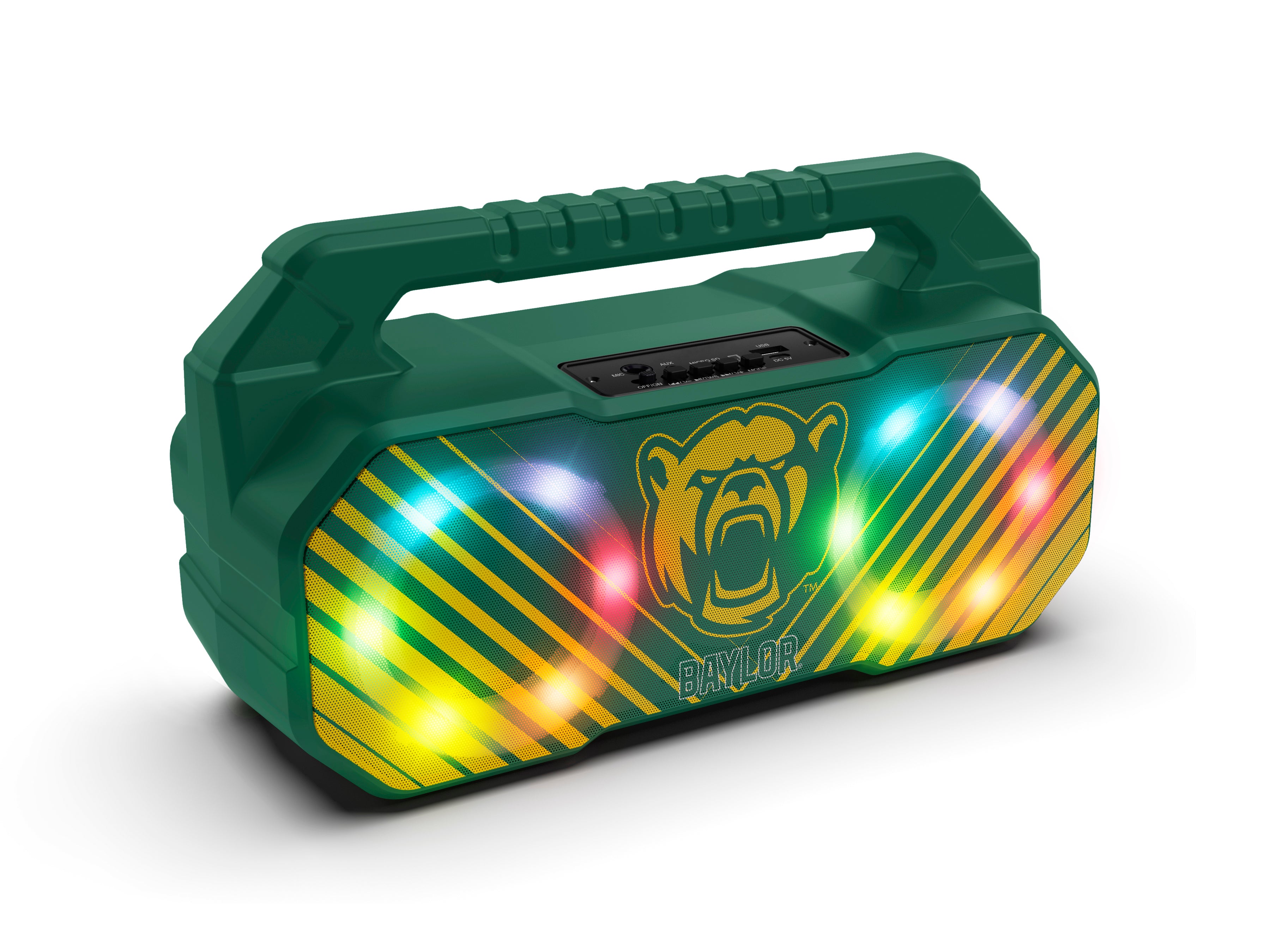 Baylor Bears NCAA Shockbox Bluetooth BOOMBOX Speaker with FM Radio