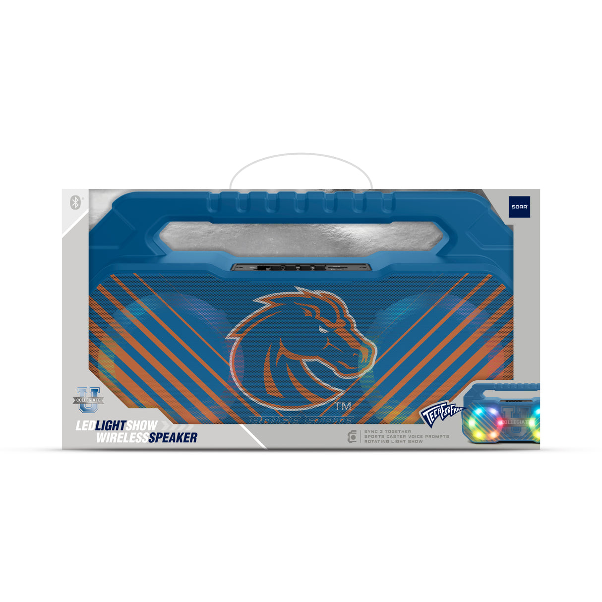 Boise State Broncos NCAA Shockbox Bluetooth BOOMBOX Speaker with FM Radio