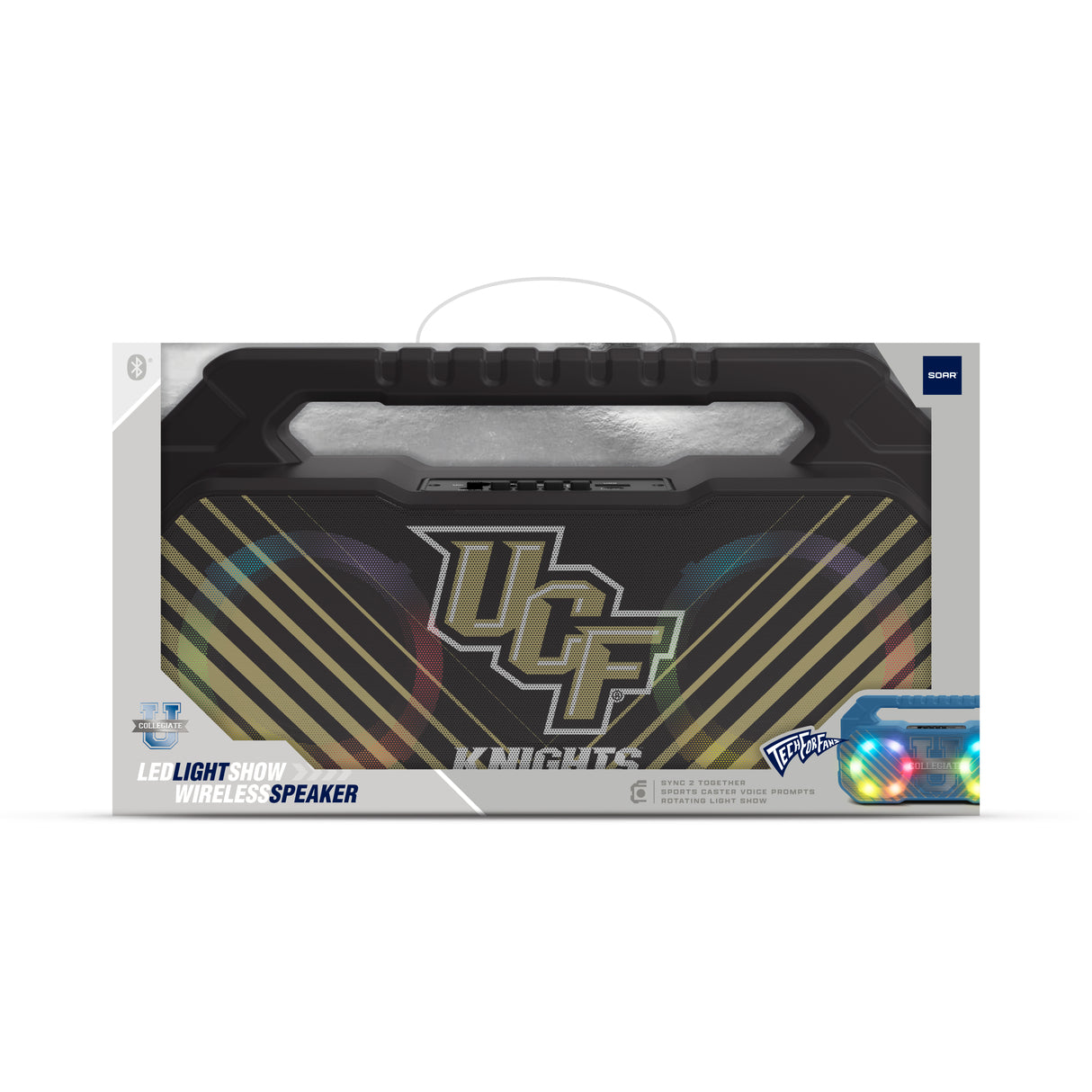 UCF Knights NCAA Shockbox Bluetooth BOOMBOX Speaker with FM Radio