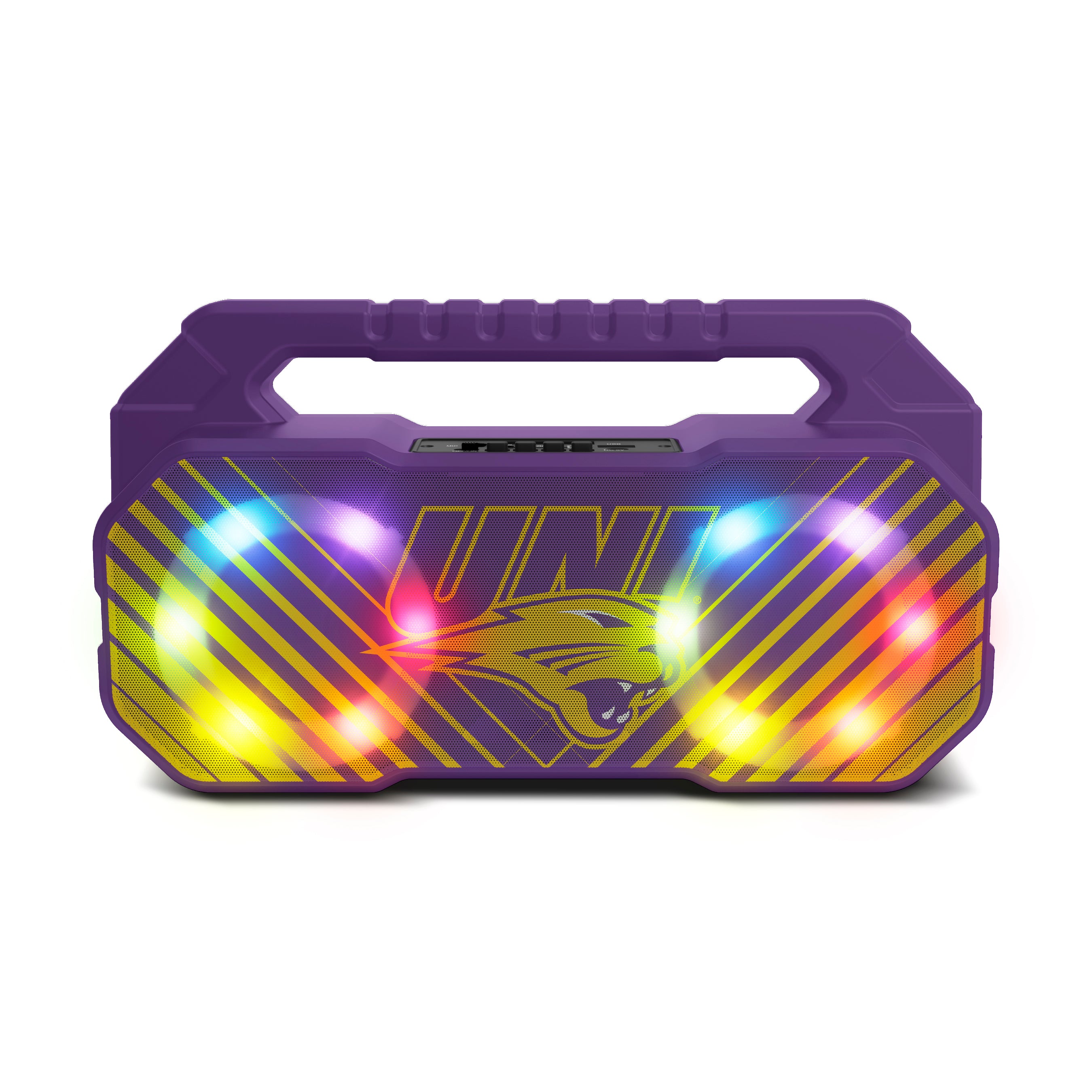 Northern Iowa Panthers NCAA Shockbox Bluetooth BOOMBOX Speaker with FM Radio