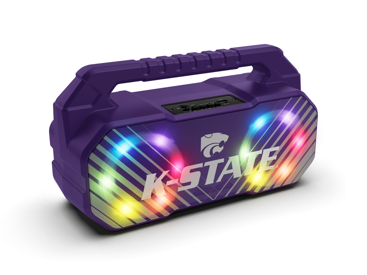 Kansas State Wildcats NCAA Shockbox Bluetooth BOOMBOX Speaker with FM Radio