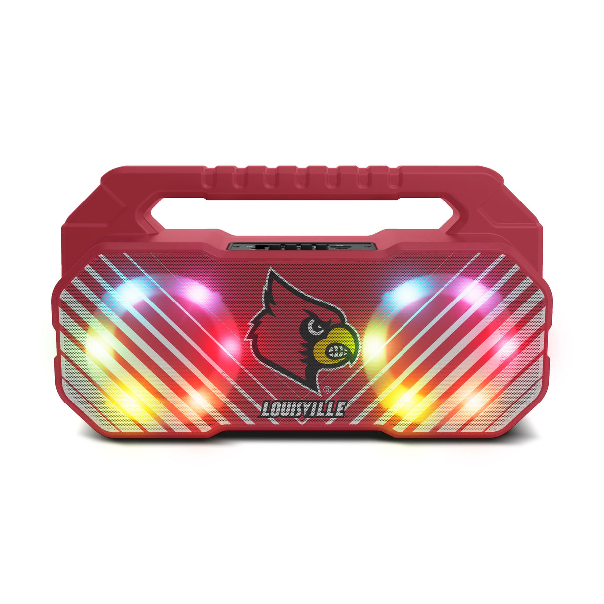 Louisville Cardinals NCAA Shockbox Bluetooth BOOMBOX Speaker with FM Radio