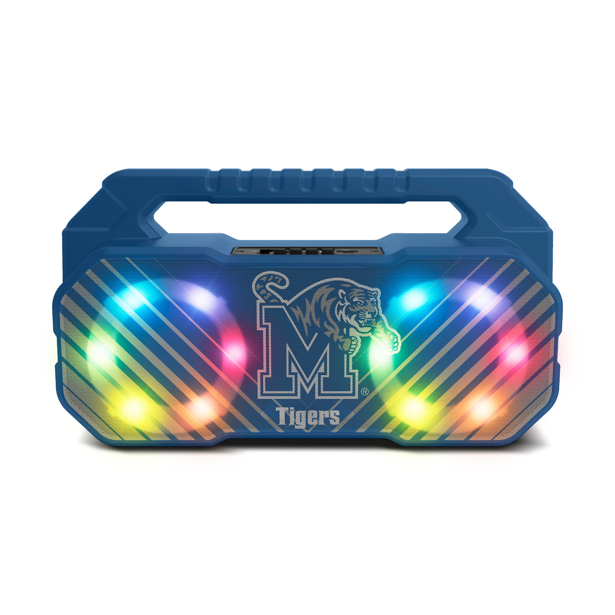 Memphis Tigers NCAA Shockbox Bluetooth BOOMBOX Speaker with FM Radio