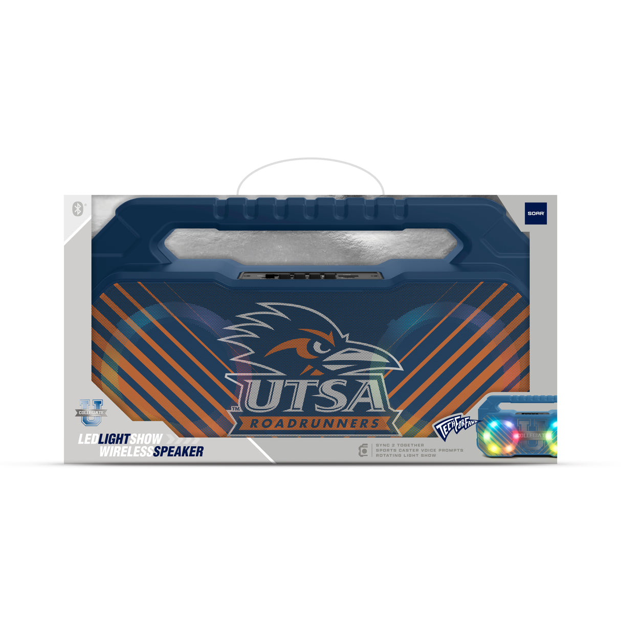 UTSA Roadrunners NCAA Shockbox Bluetooth BOOMBOX Speaker with FM Radio
