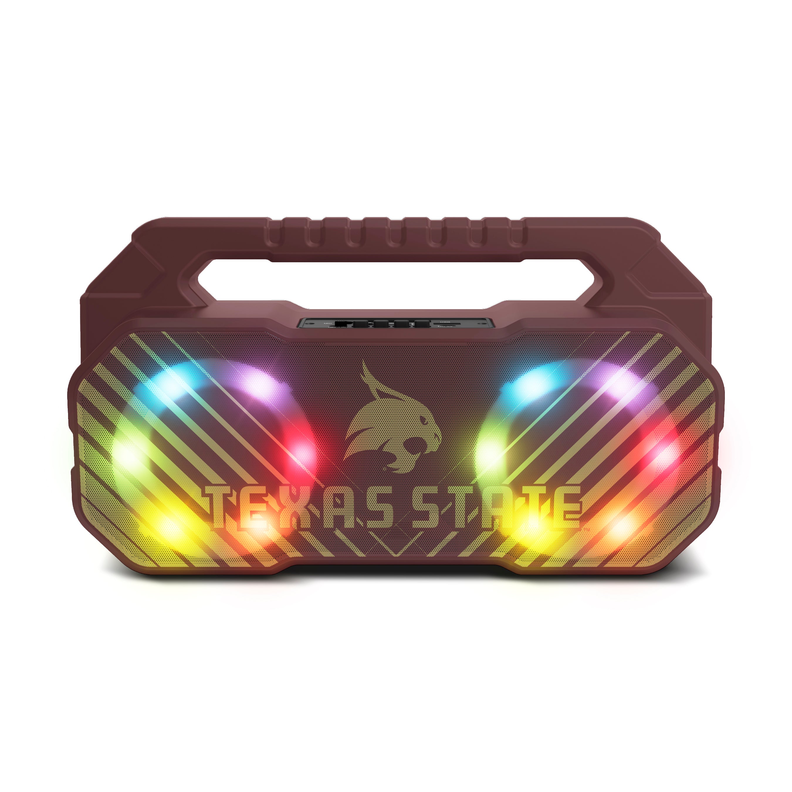 Texas State Bobcats NCAA Shockbox Bluetooth BOOMBOX Speaker with FM Radio