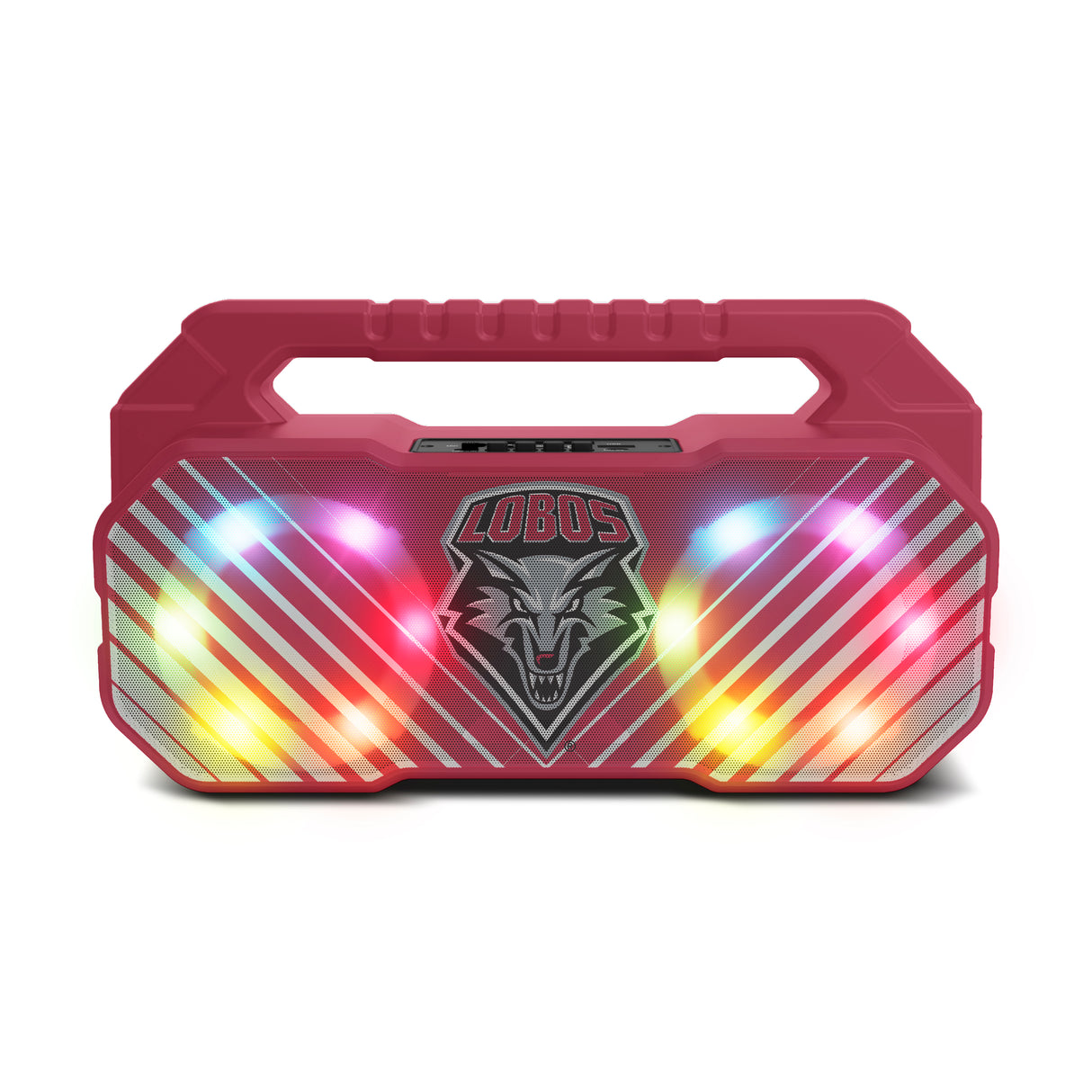 New Mexico Lobos NCAA Shockbox Bluetooth BOOMBOX Speaker with FM Radio