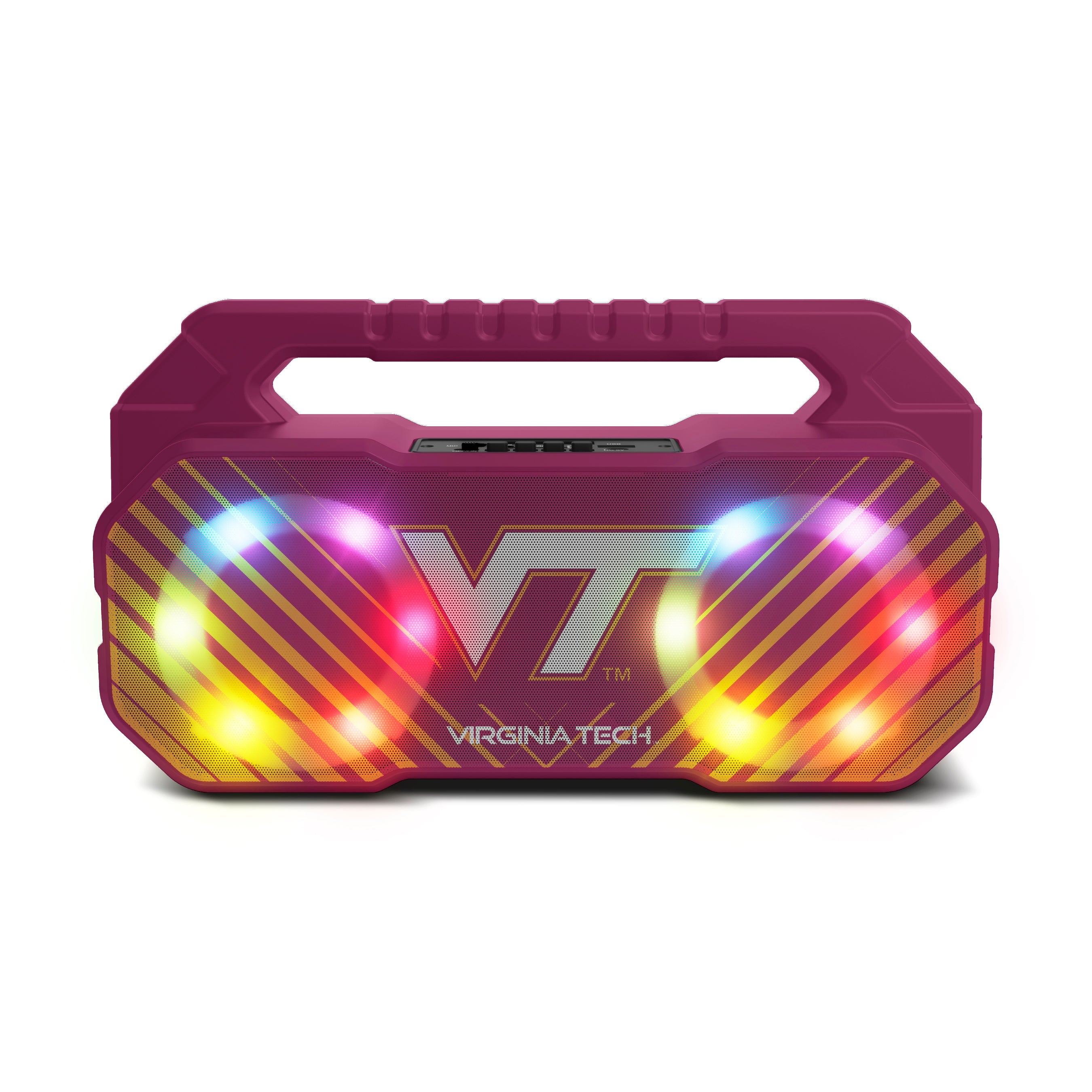 Virginia Tech Hokies NCAA Shockbox Bluetooth BOOMBOX Speaker with FM Radio
