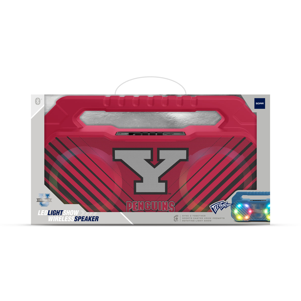 Youngstown State University NCAA Shockbox Bluetooth BOOMBOX Speaker with FM Radio