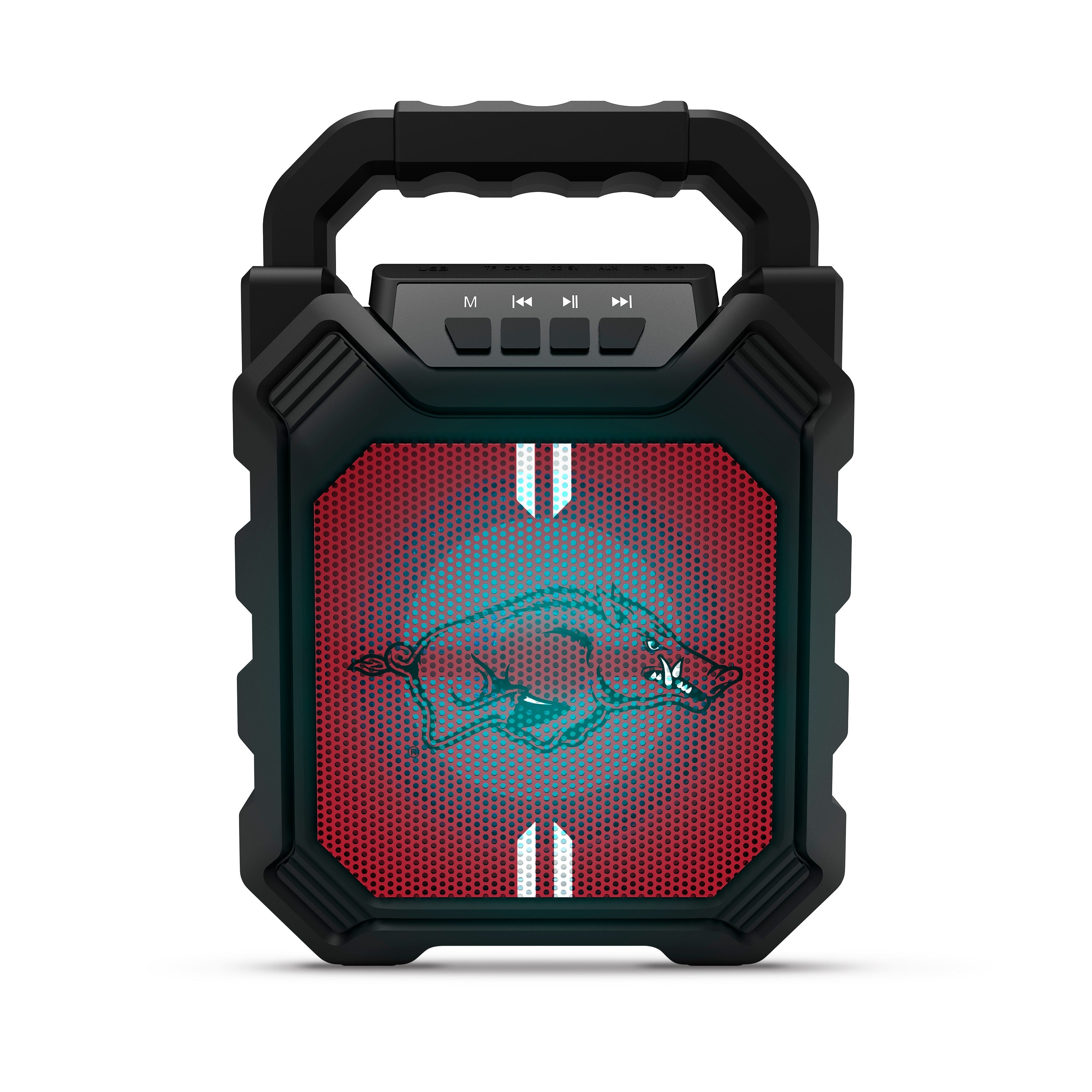 NCAA Syncable Bluetooth Speaker with LED Lights & FM Radio