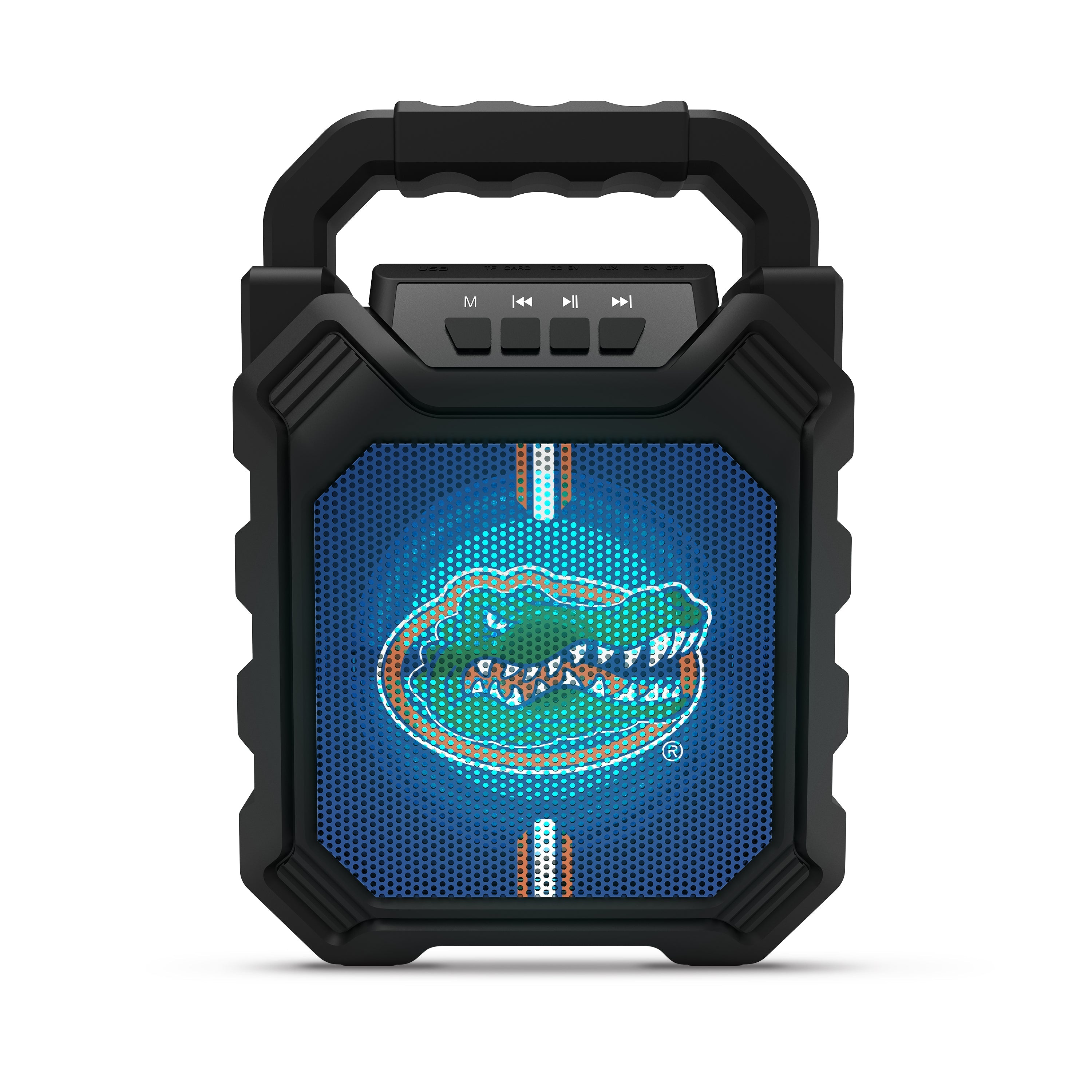NCAA Syncable Bluetooth Speaker with LED Lights & FM Radio
