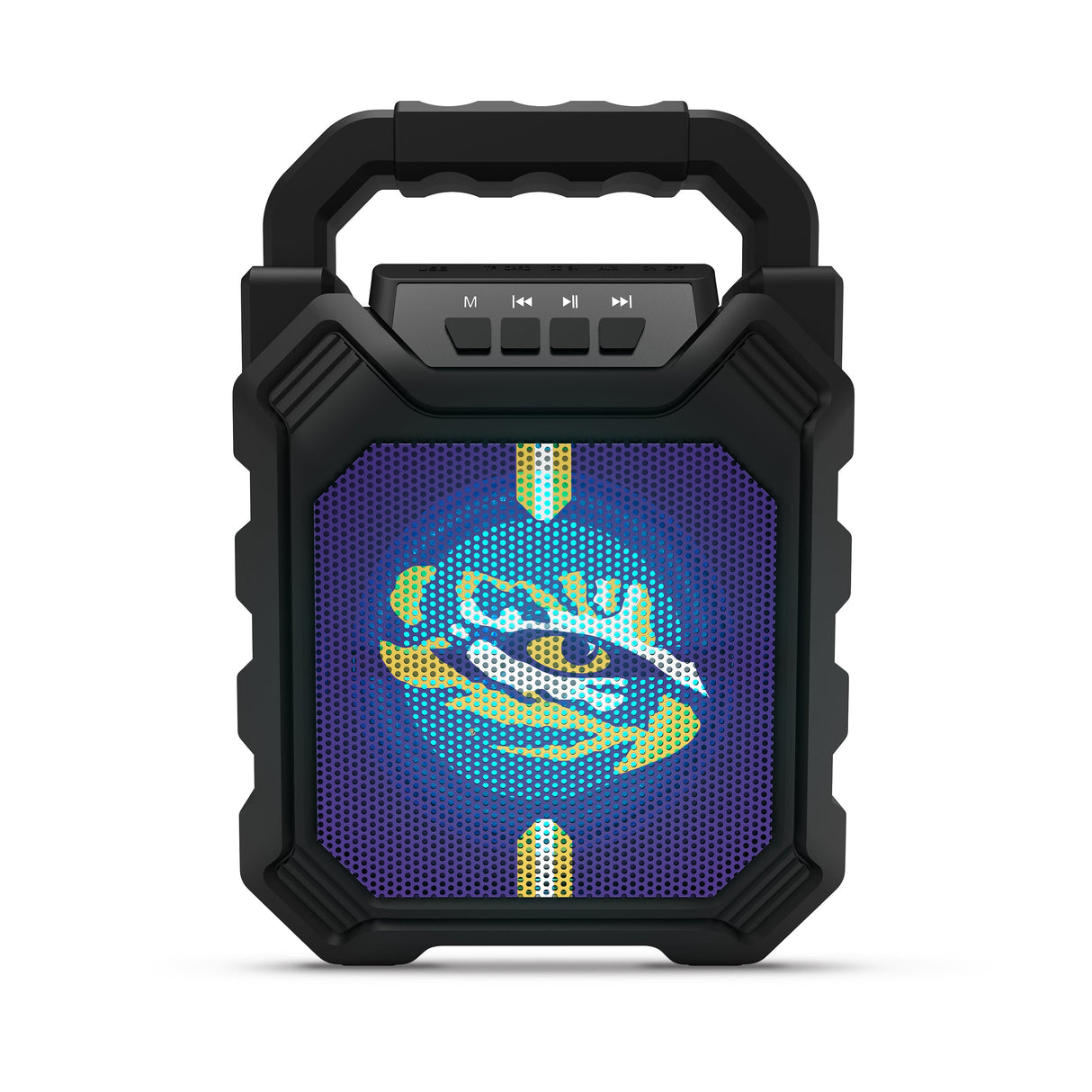 NCAA Syncable Bluetooth Speaker with LED Lights & FM Radio