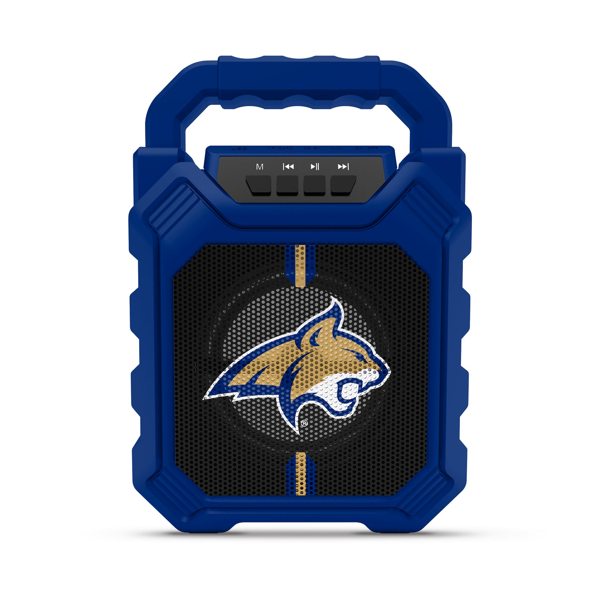 Montana State Bobcats NCAA Syncable Bluetooth Wireless Speaker with LED Lights & FM Radio
