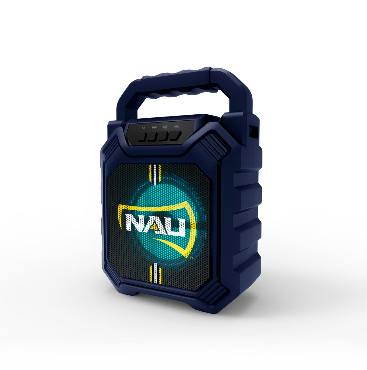 Northern Arizona Lumberjacks NCAA Syncable Bluetooth Wireless Speaker with LED Lights & FM Radio