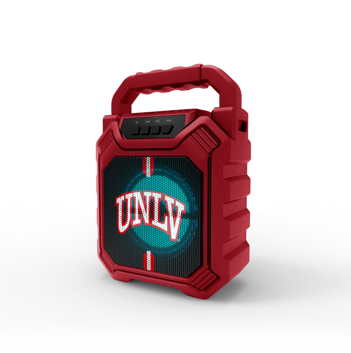 UNLV Rebels NCAA Syncable Bluetooth Wireless Speaker with LED Lights & FM Radio