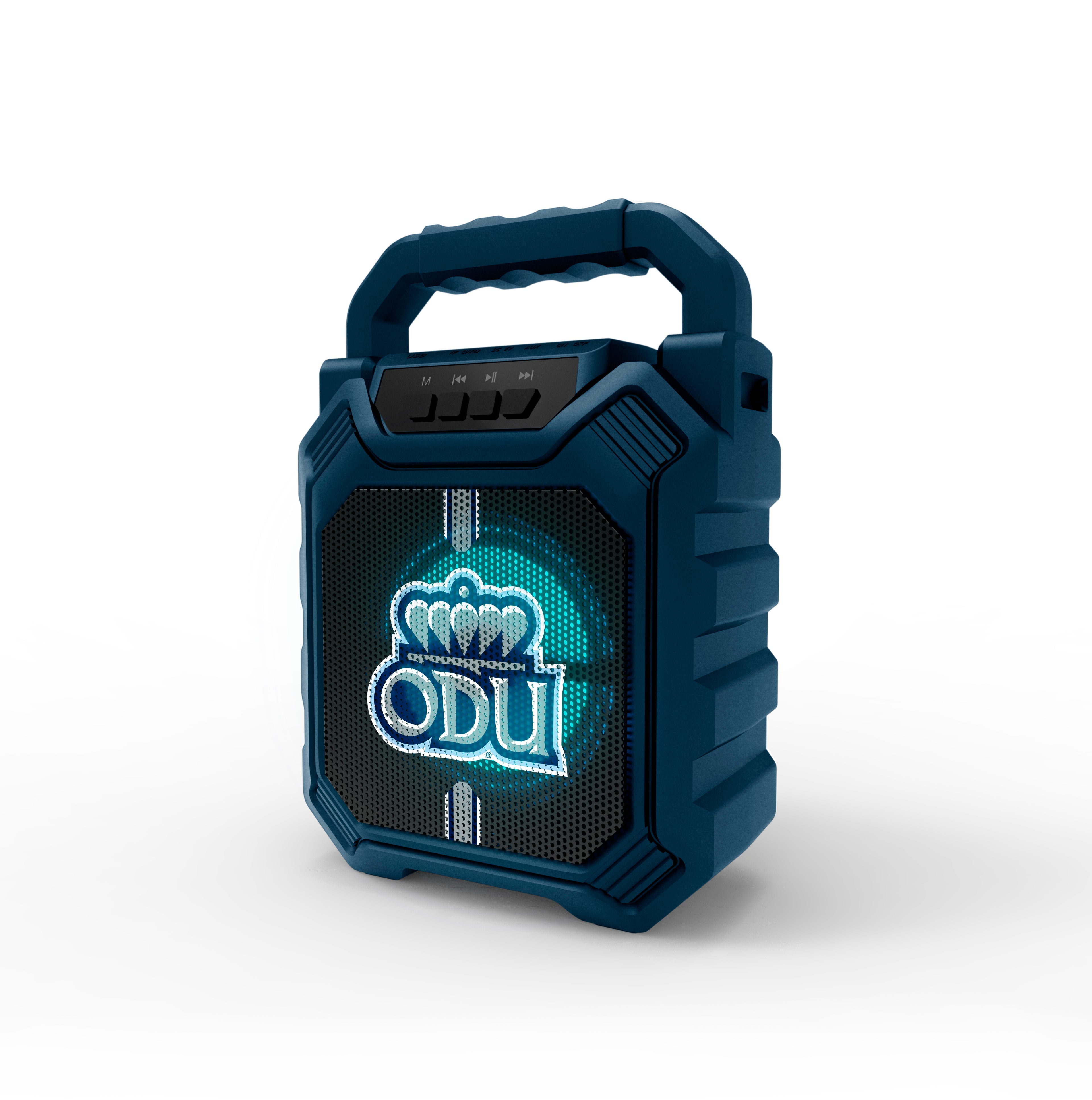 Old Dominion Monarchs NCAA Syncable Bluetooth Wireless Speaker with LED Lights & FM Radio