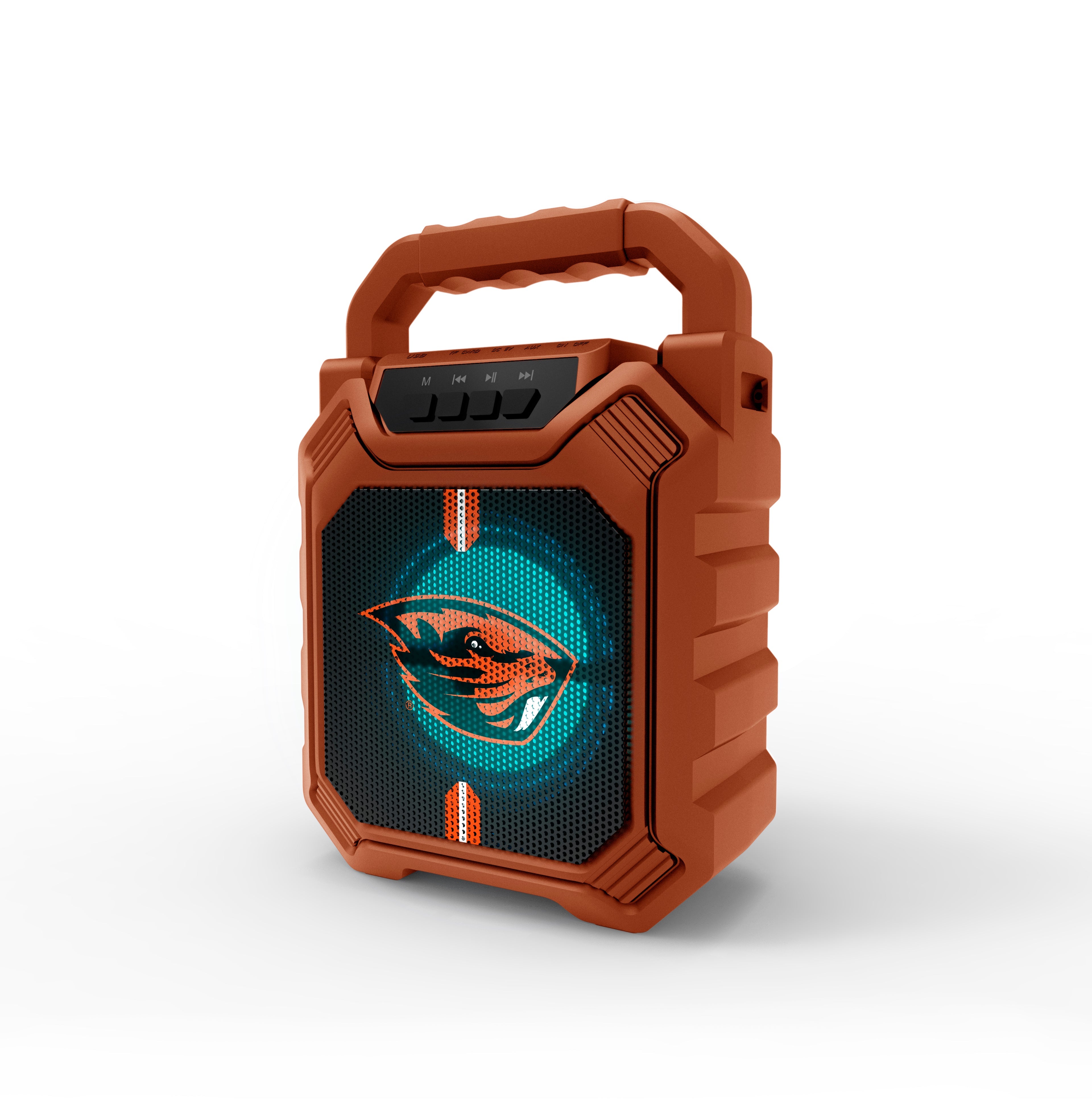 Oregon State Beavers NCAA Syncable Bluetooth Wireless Speaker with LED Lights & FM Radio