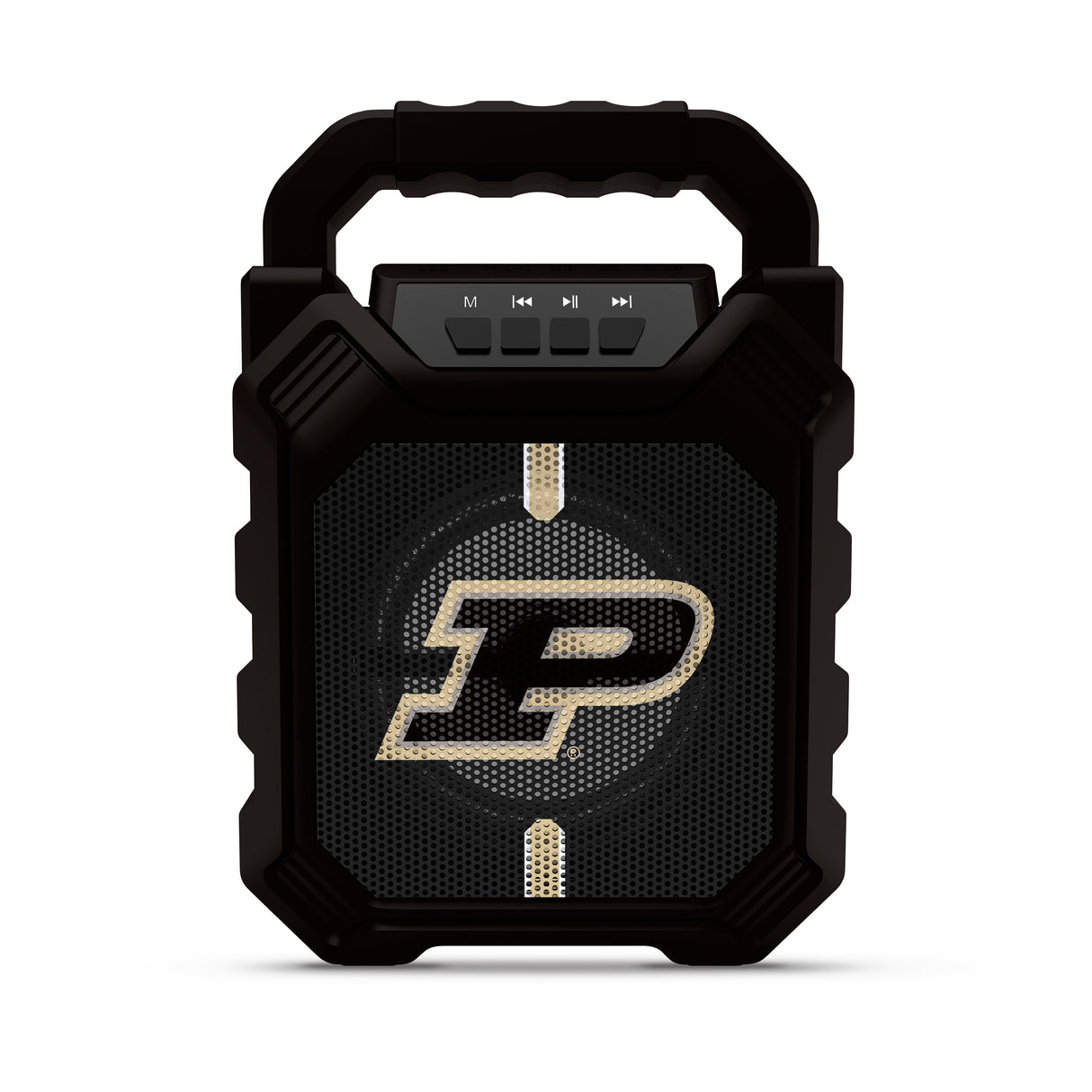 Purdue Boilermakers NCAA Syncable Bluetooth Wireless Speaker with LED Lights & FM Radio