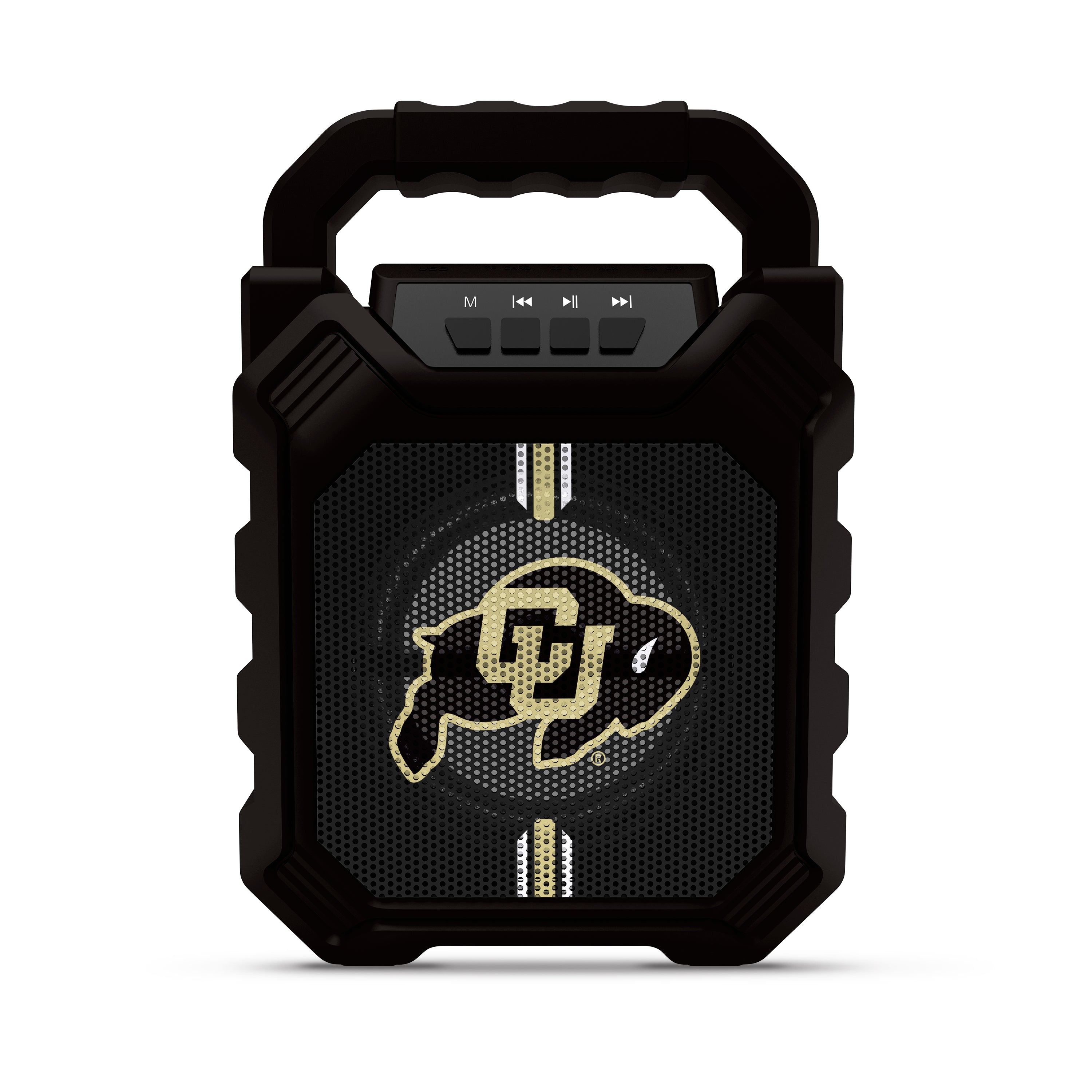 Colorado Buffaloes NCAA Syncable Bluetooth Wireless Speaker with LED Lights & FM Radio