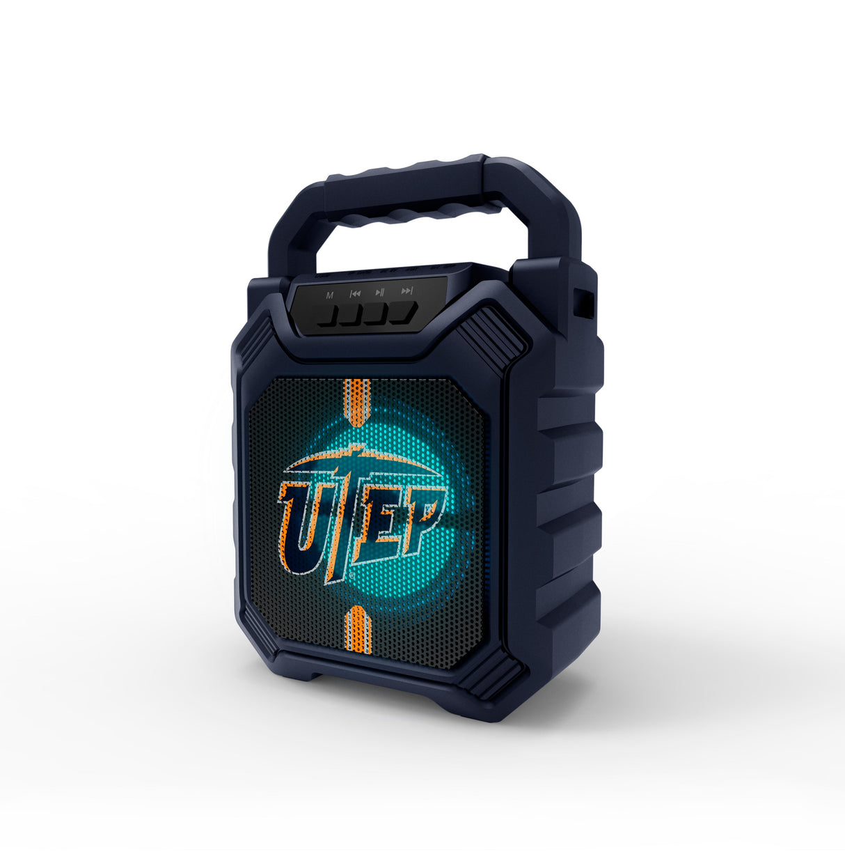UTEP Miners NCAA Syncable Bluetooth Wireless Speaker with LED Lights & FM Radio