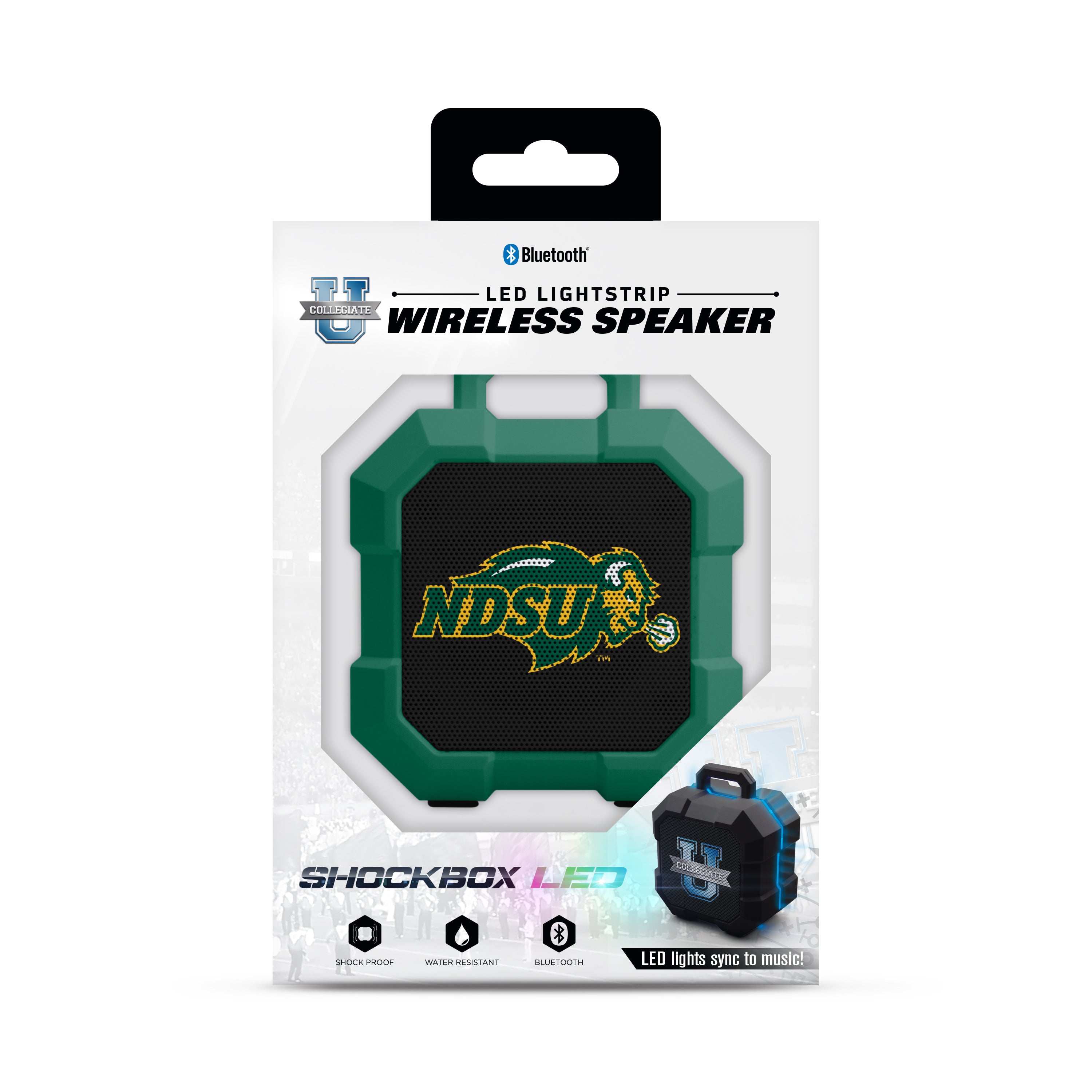 North Dakota State University Collegiate ShockBox LED Speaker