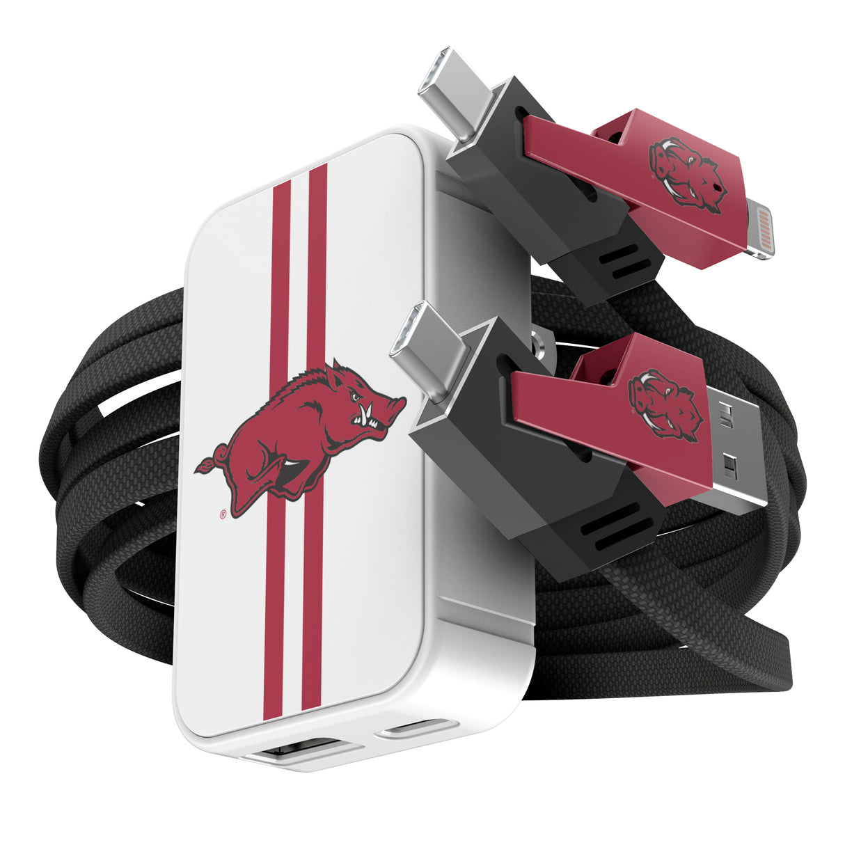 SOAR Collegiate Slim Wall Charger and 4 in 1 Multi Charging Cable