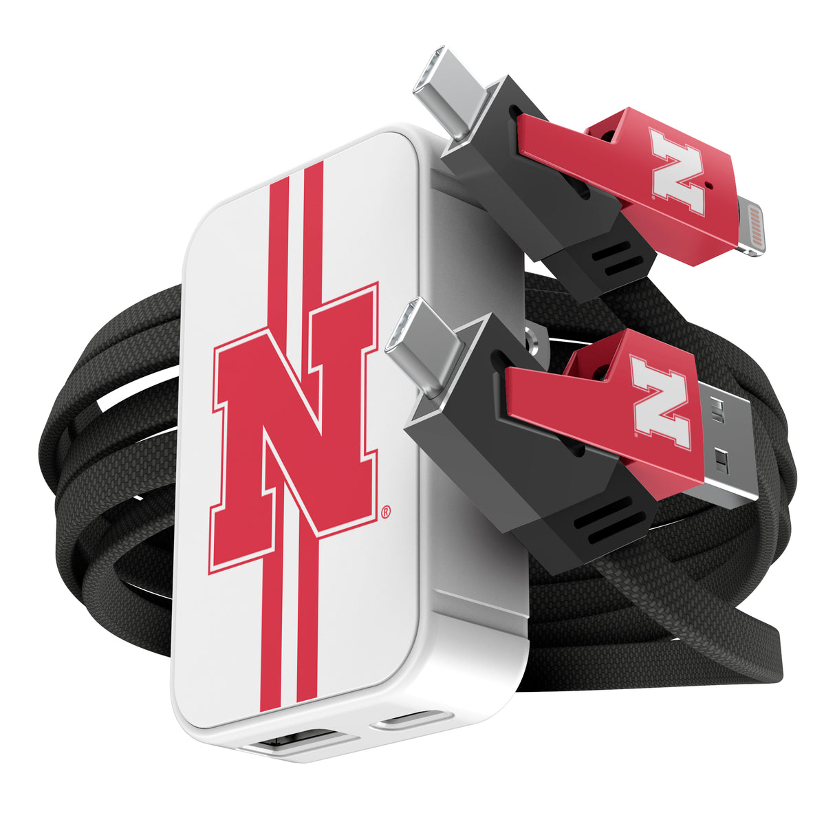 SOAR Collegiate Slim Wall Charger and 4 in 1 Multi Charging Cable