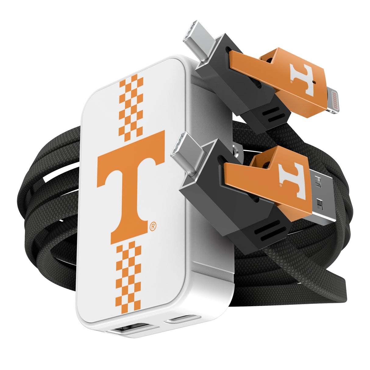 SOAR Collegiate Slim Wall Charger and 4 in 1 Multi Charging Cable