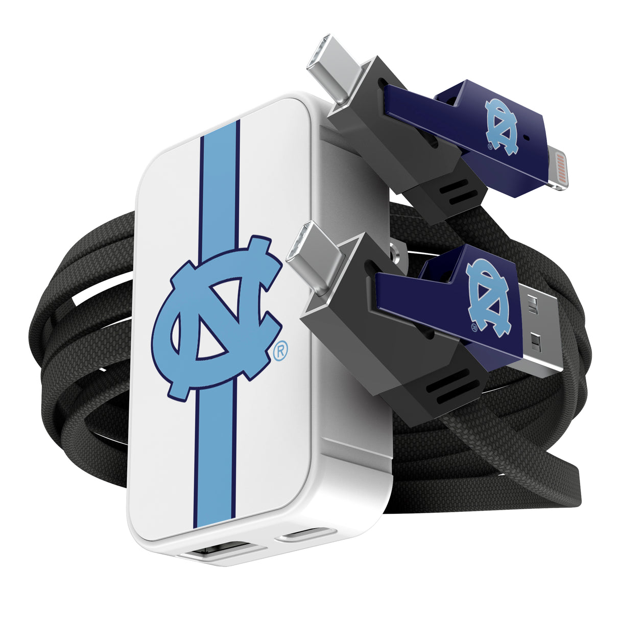 SOAR Collegiate Slim Wall Charger and 4 in 1 Multi Charging Cable