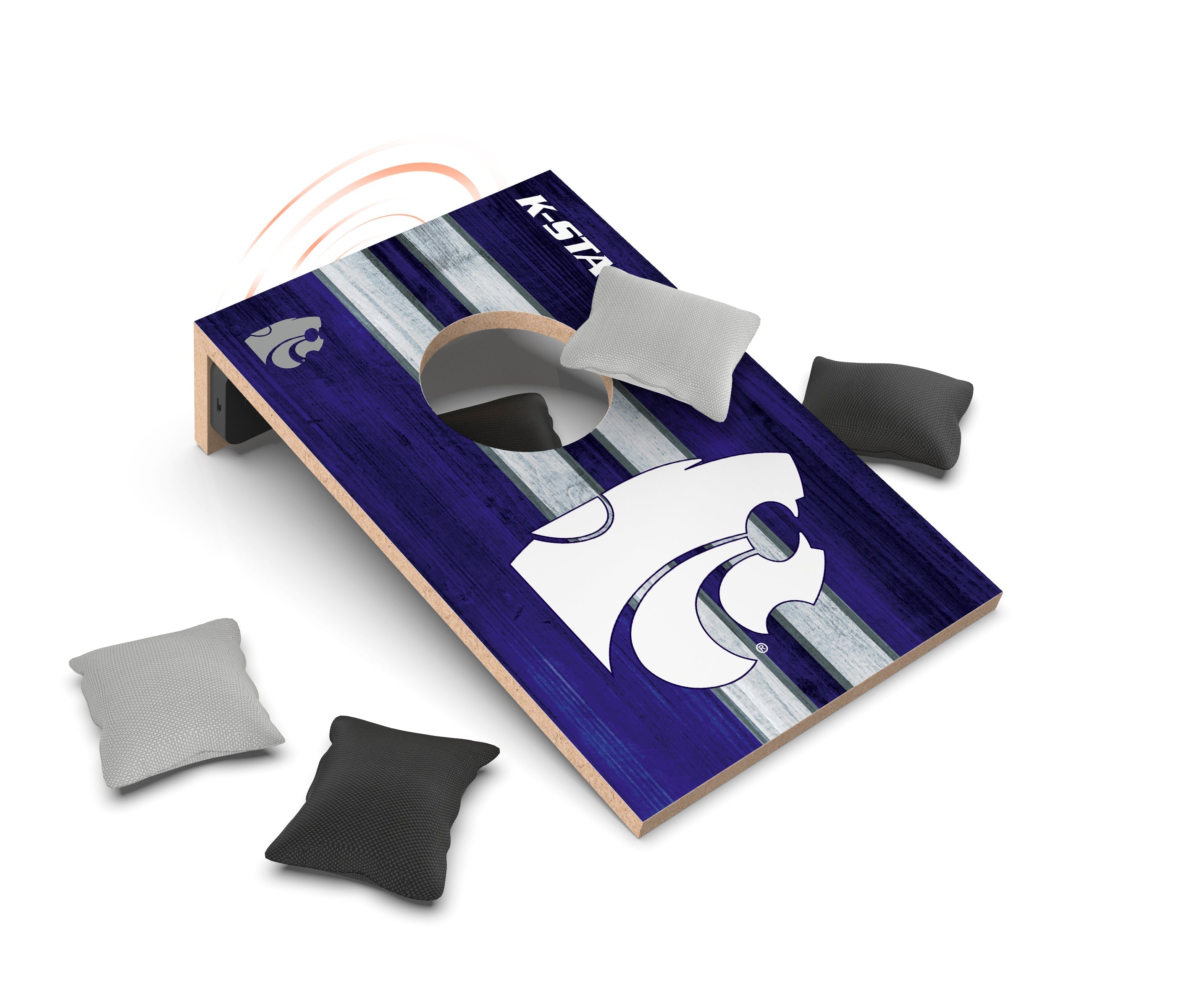 Kansas State Wildcats NCAA Cornhole Game + Bluetooth Speaker