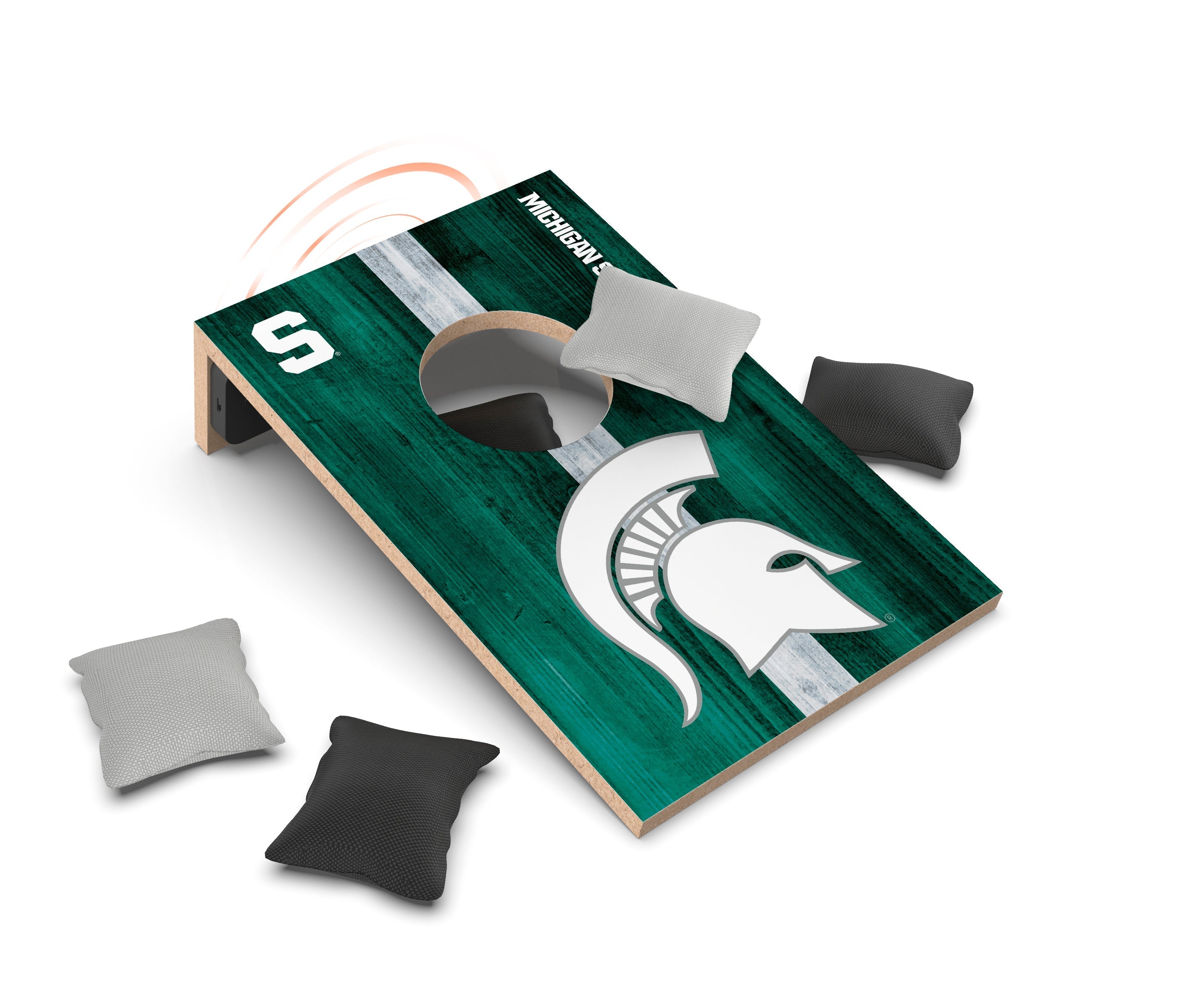 Michigan State Spartans NCAA Cornhole Game + Bluetooth Speaker