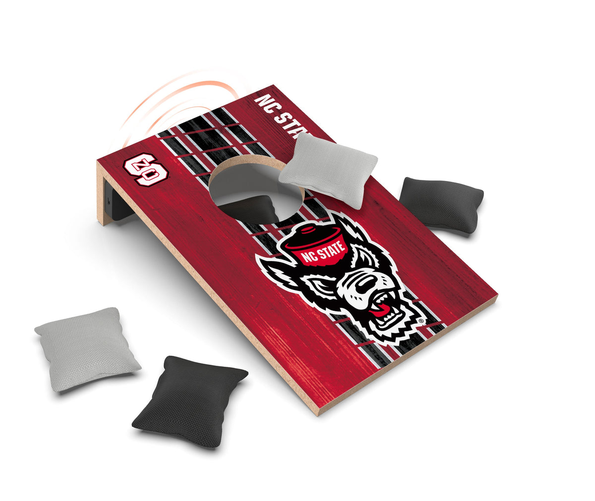 NC State Wolfpack NCAA Cornhole Game + Bluetooth Speaker