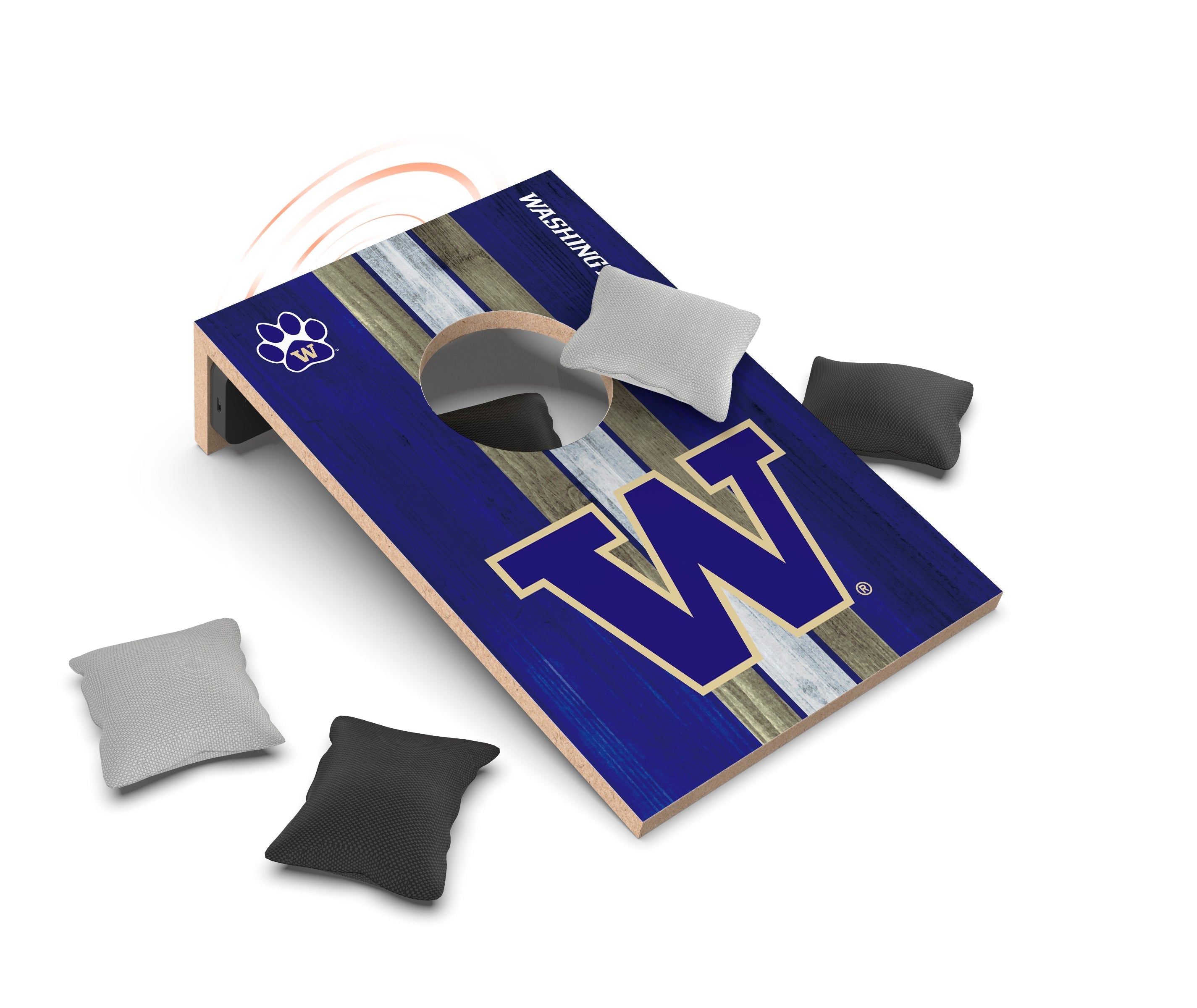 Washington Huskies NCAA Cornhole Game + Bluetooth Speaker