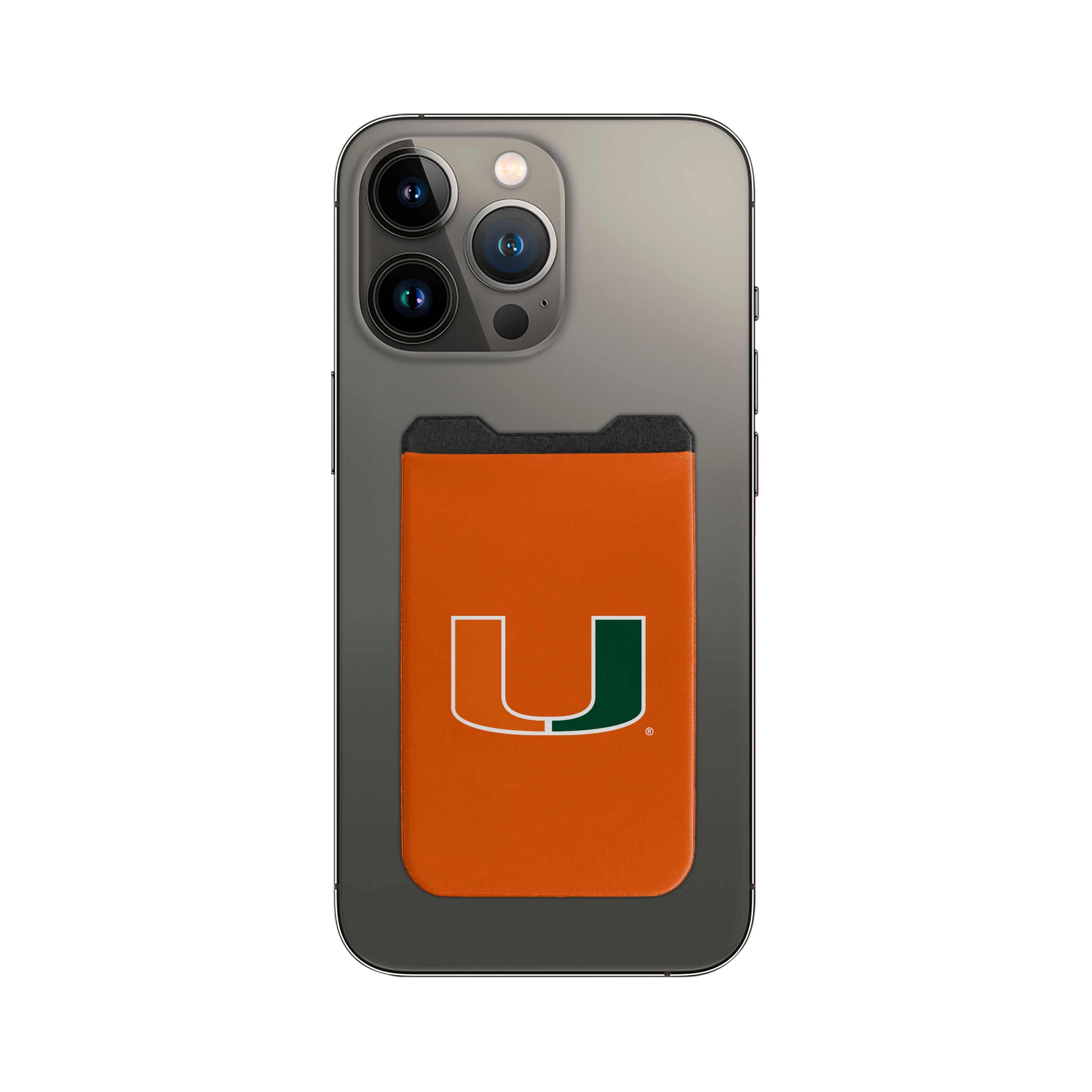 Miami Hurricanes NCAA Elastic Phone Wallet