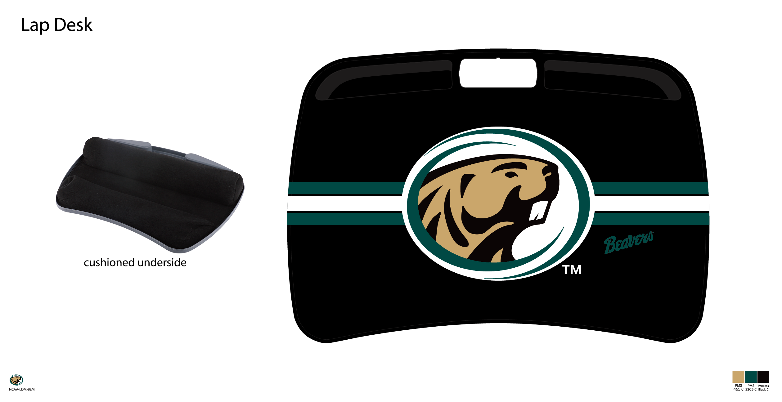 Bemidji State University NCAA Portable Lap Desk with Memory Foam