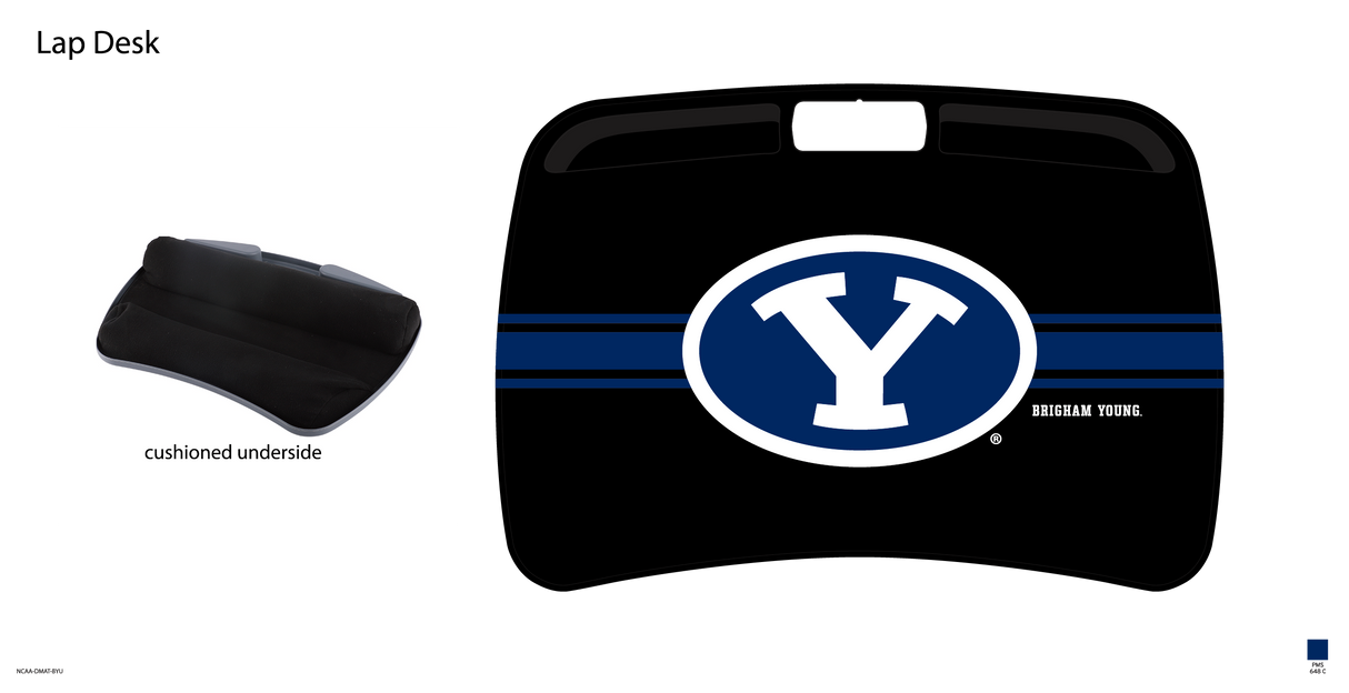 BYU Cougars NCAA Portable Lap Desk with Memory Foam
