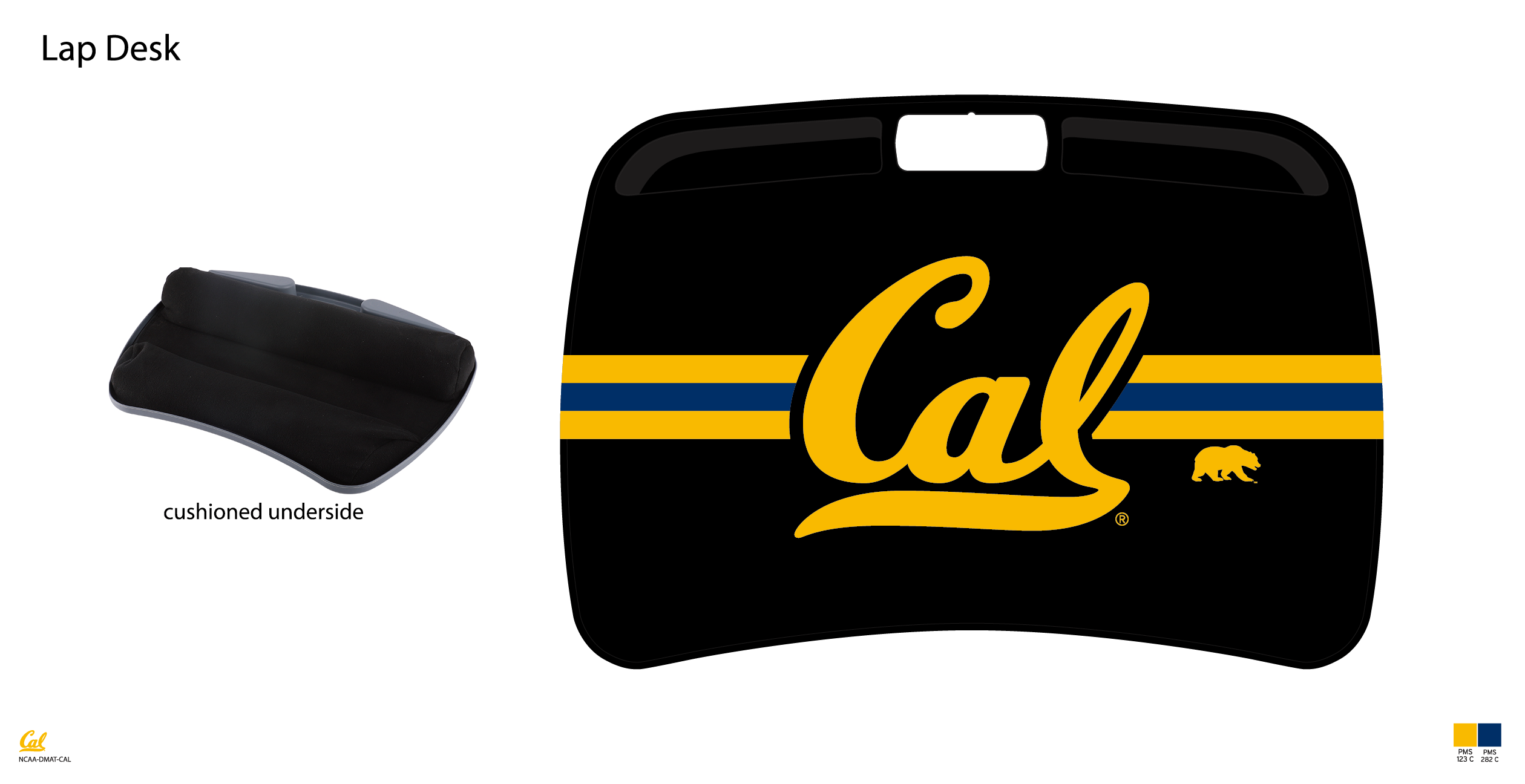 Cal Golden Bears NCAA Portable Lap Desk with Memory Foam