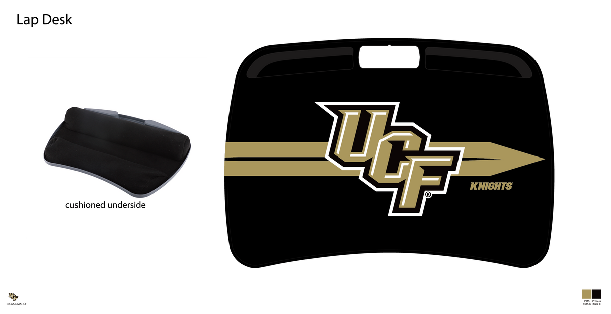 UCF Knights NCAA Portable Lap Desk with Memory Foam