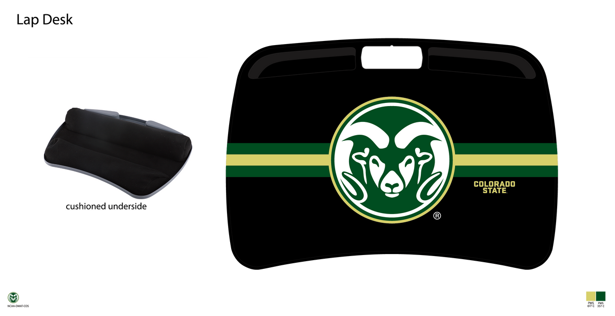 Colorado State Rams NCAA Portable Lap Desk with Memory Foam