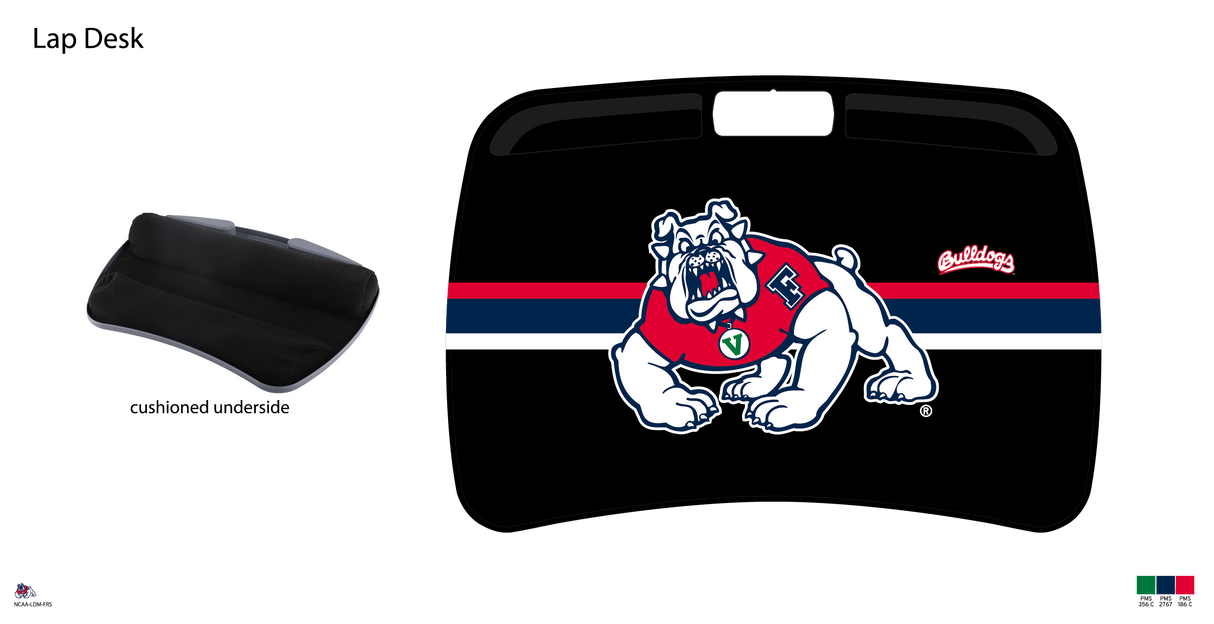 Fresno State Bulldogs NCAA Portable Lap Desk with Memory Foam