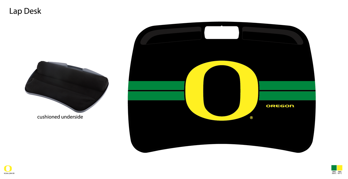 Oregon Ducks NCAA Portable Lap Desk with Memory Foam